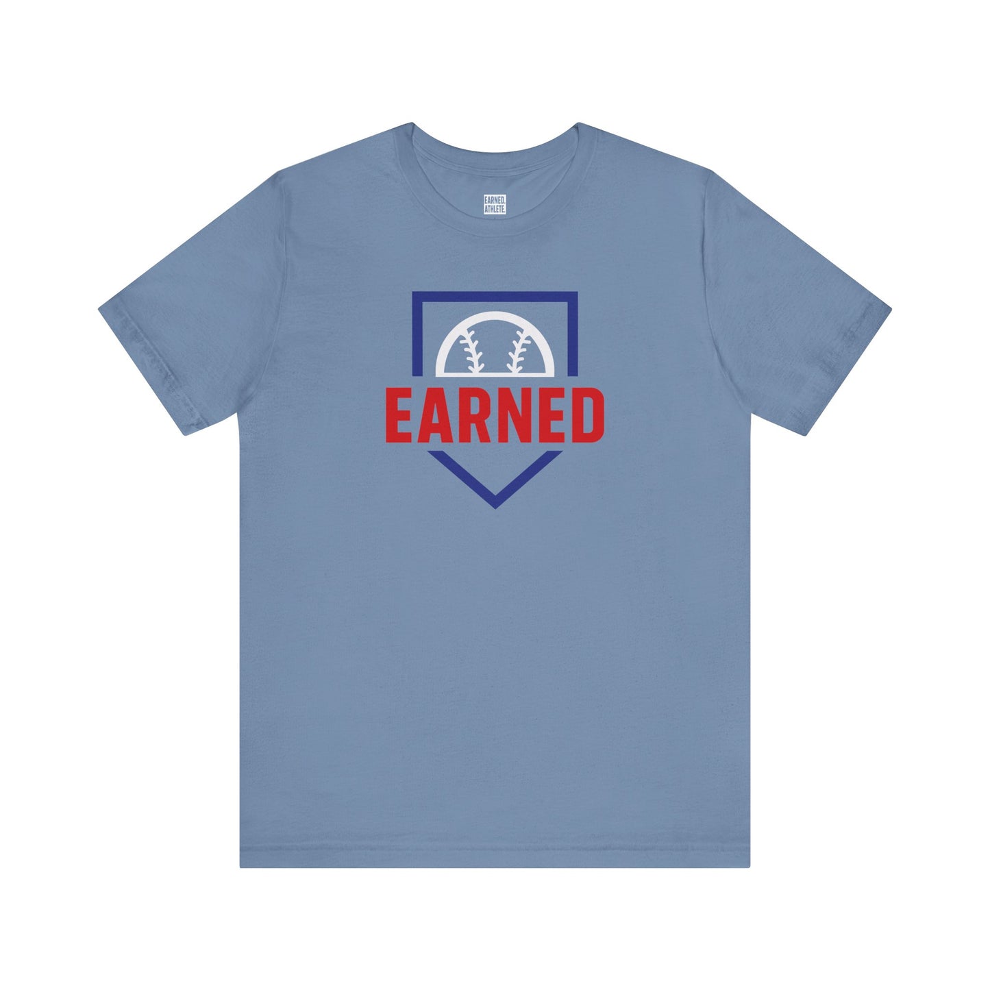 EARNED Logo Tee (Blue Plate)