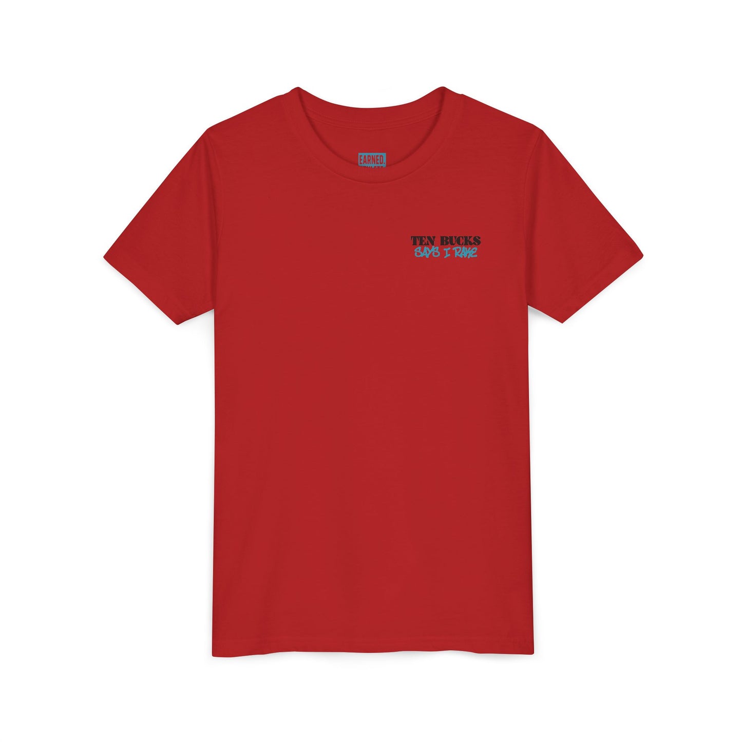 TEN BUCKS SAYS I RAKE Youth Tee (Blue Logo)