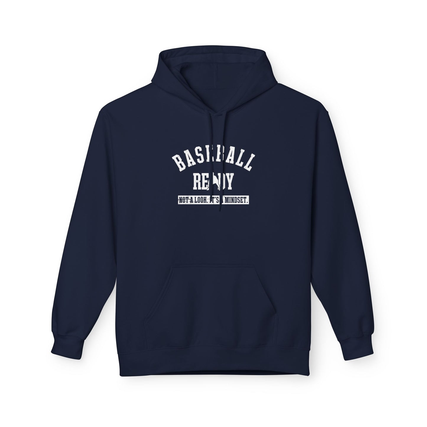 BASEBALL READY Adult Hoodie (White Font)