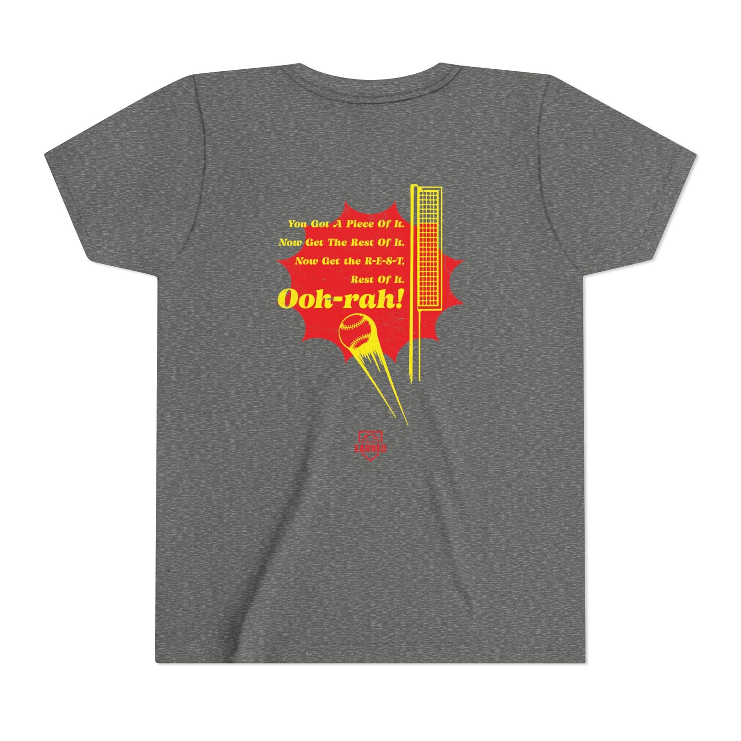 PIECE OF IT Youth Tee (Red Logo) - DUGOUT CHANT Collection