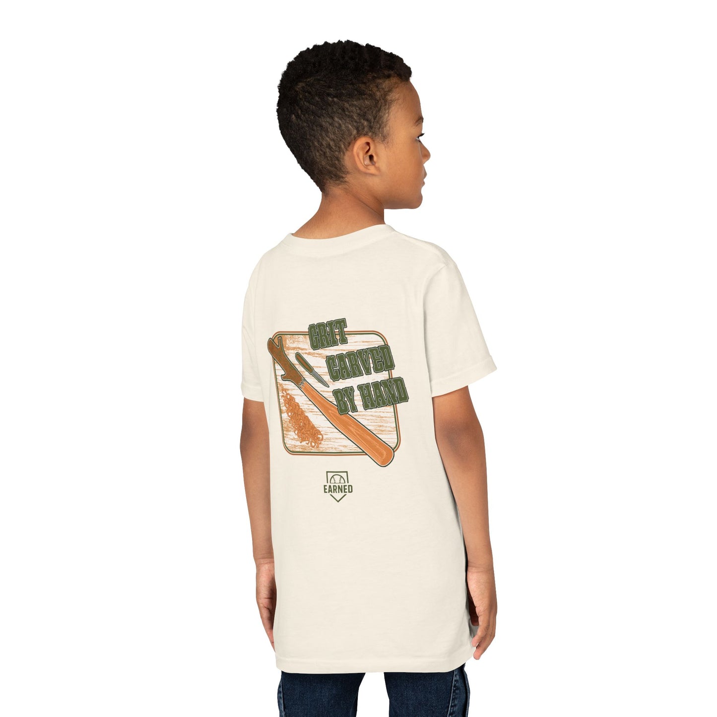 GRIT CARVED BY HAND Youth Tee - LUMBER JACK Collection