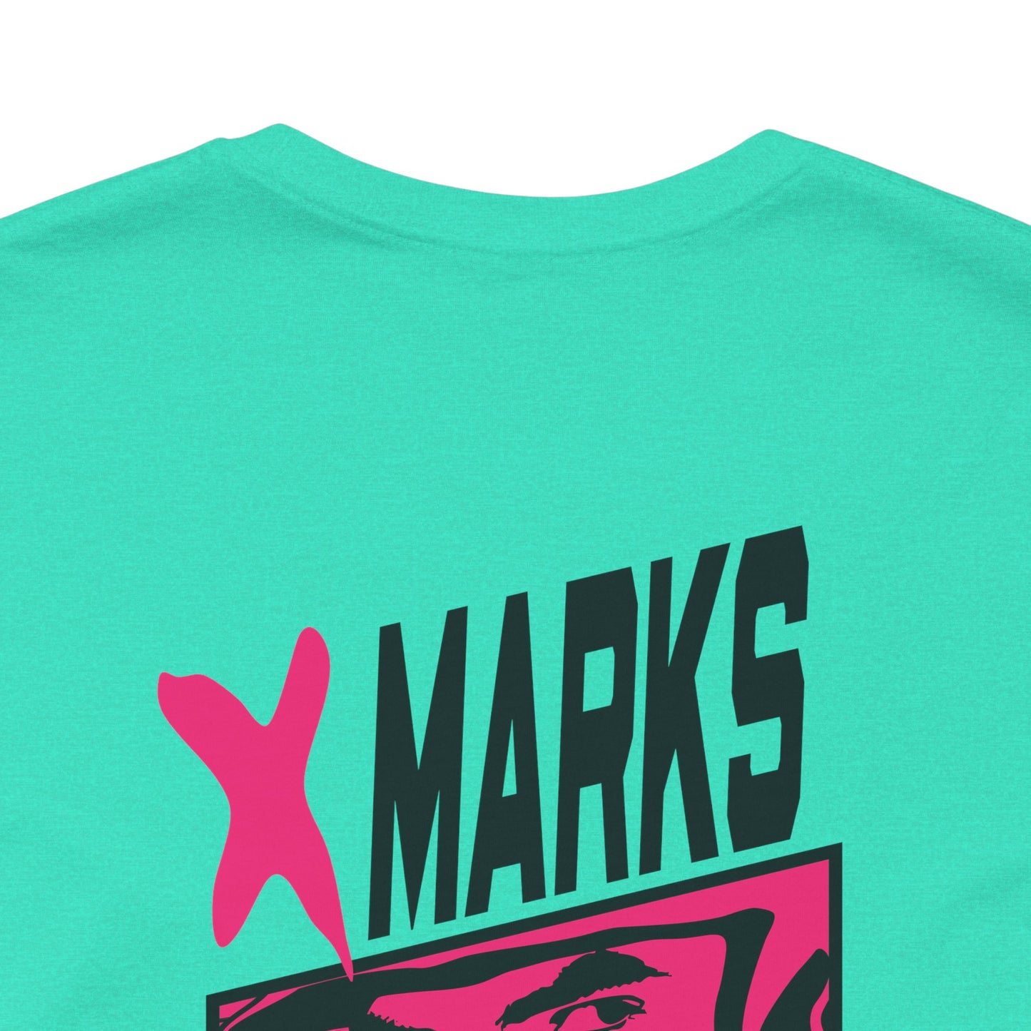X MARKS THE GRIT Tee (Pink X, Black Font)