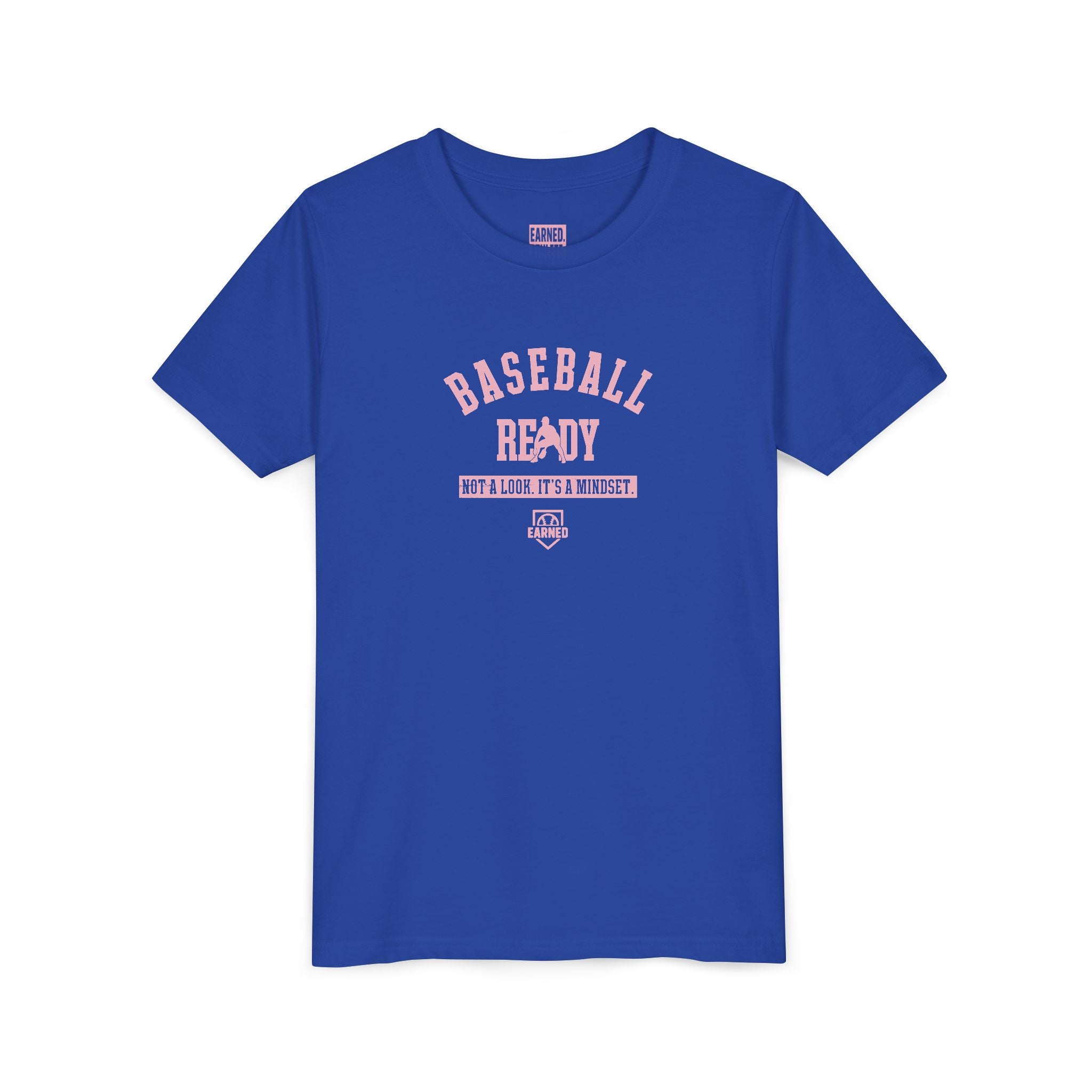 BASEBALL READY Youth Tee (Pink Font)