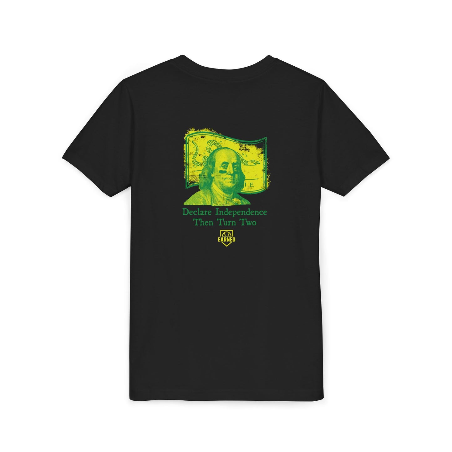 TURN TWO WITH BEN Youth Tee (Yellow Logo)