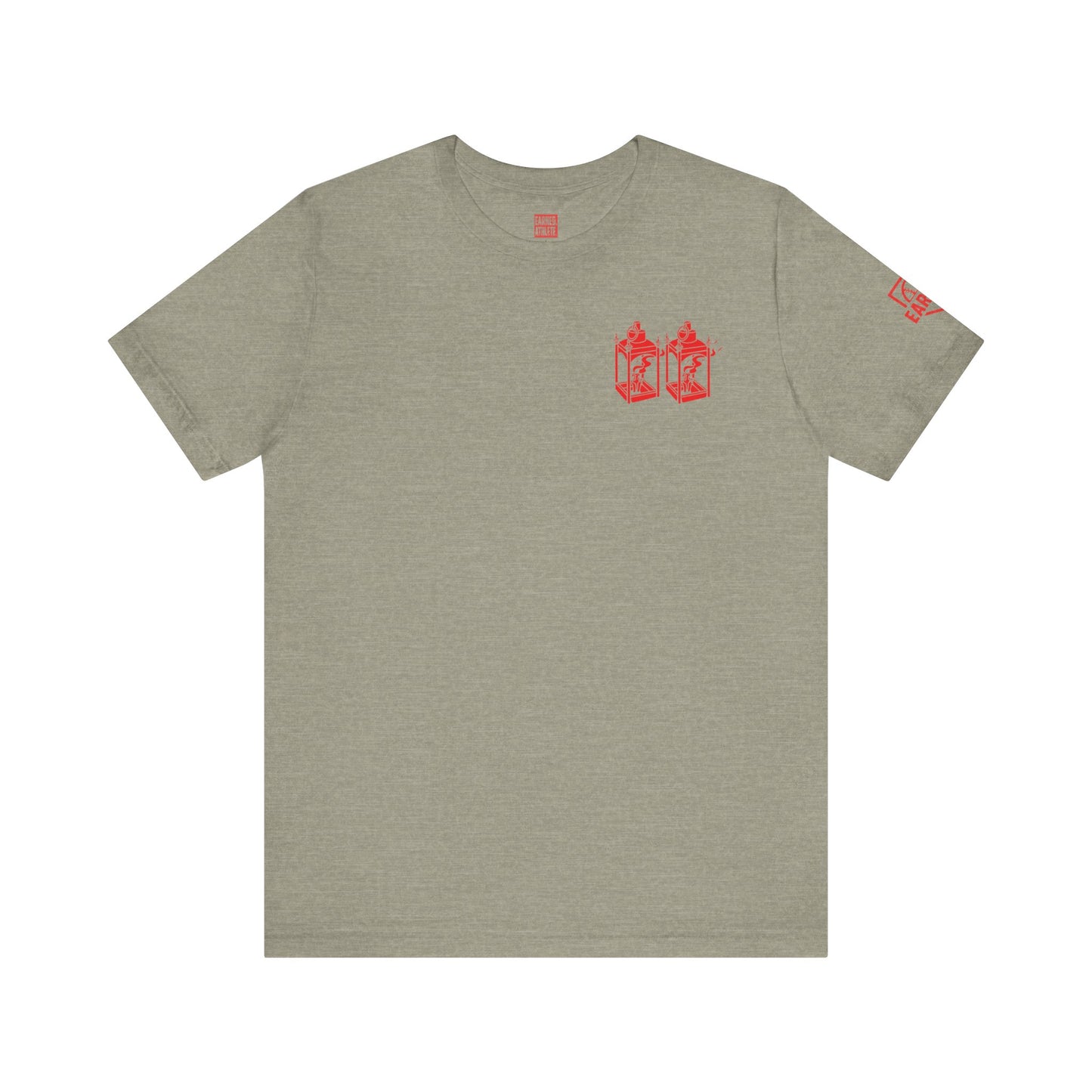 ONE IF BY LAND, TWO IF IT'S A DOUBLE Tee (Paul Revere Red)