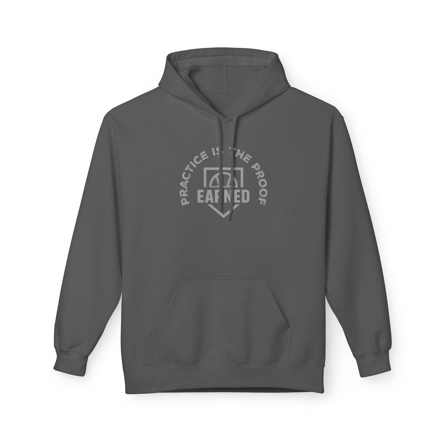 PRACTICE IS THE PROOF Hoodie (Gray Font)