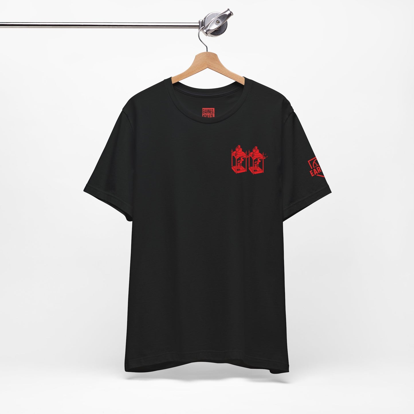 ONE IF BY LAND, TWO IF IT'S A DOUBLE Tee (Paul Revere Red)