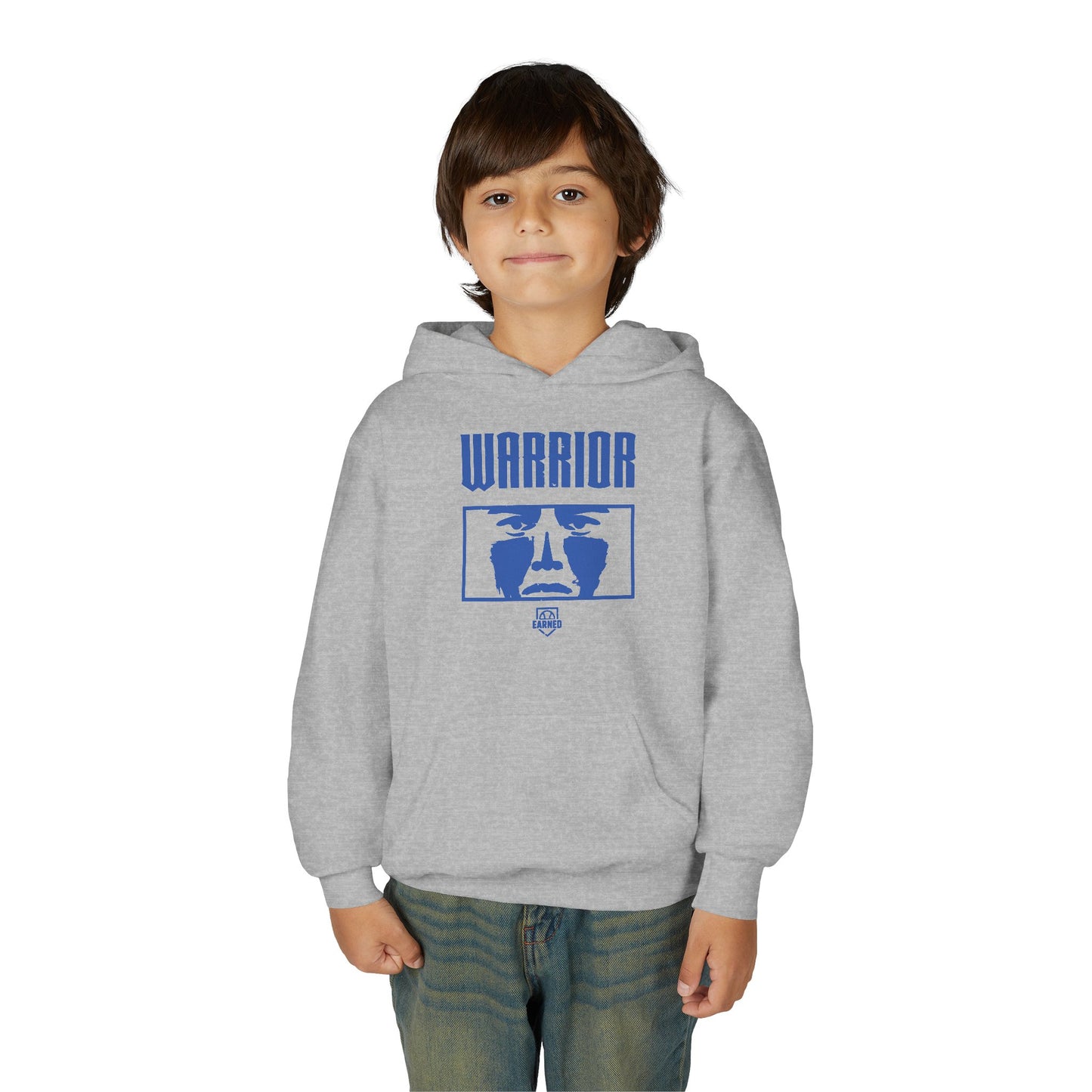 EYE BLACK NATION / WARRIOR Youth Hoodie (Blue Logo)