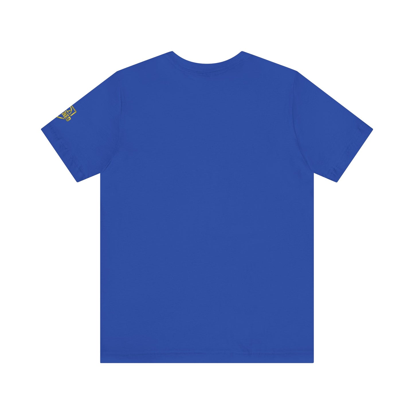 SHOWING UP ADDS UP Tee (Yellow Camo Font)