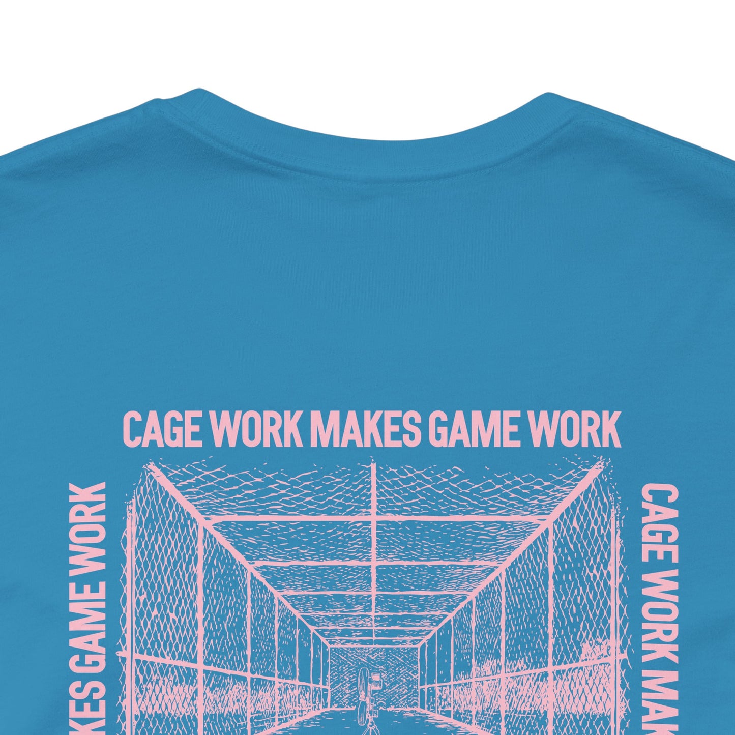 CAGE WORK MAKES GAME WORK (Pink Font)
