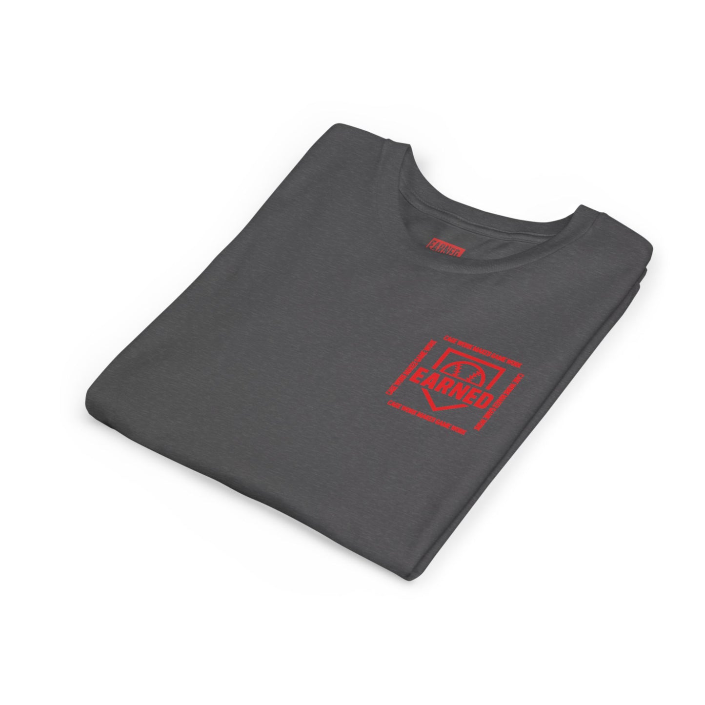 CAGE WORK MAKES GAME WORK Youth Tee (Red Font)