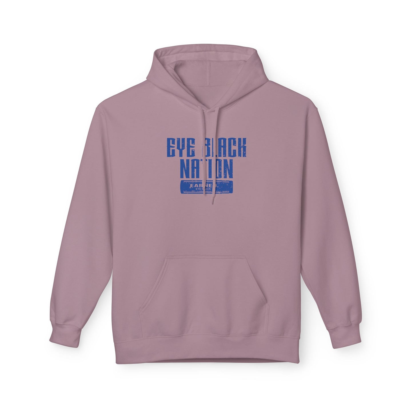 EYE BLACK NATION Adult Hoodie (Blue Font)