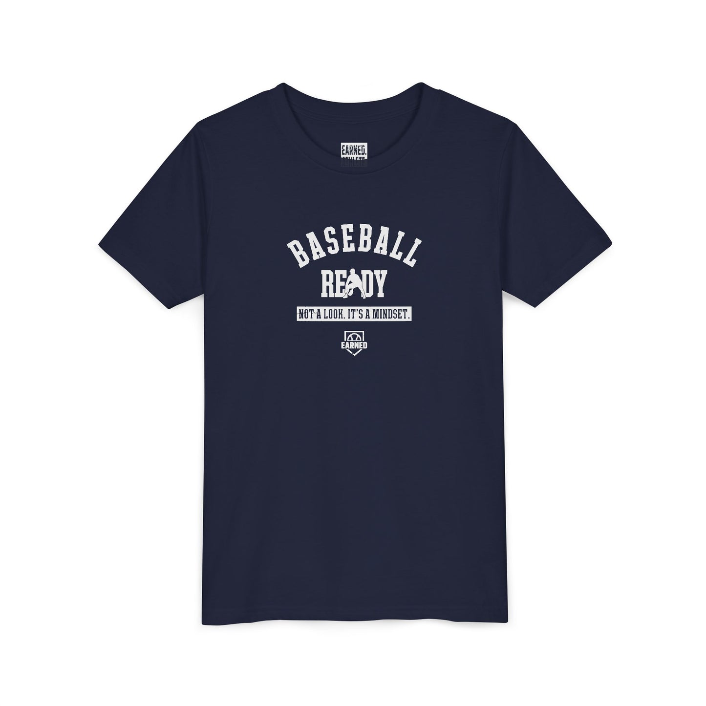 BASEBALL READY Youth Tee (White Font)