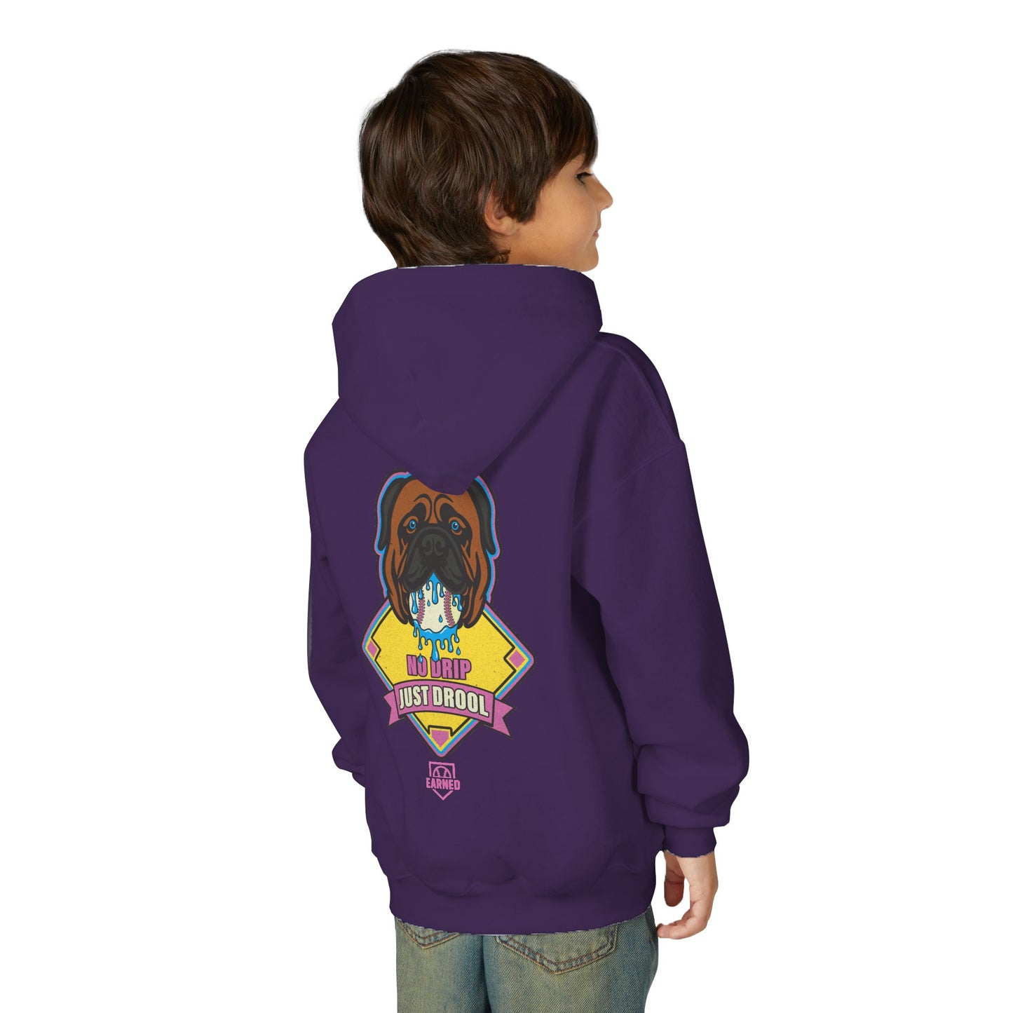 NO DRIP. JUST DROOL. Youth Hoodie - BARK PARK Collection