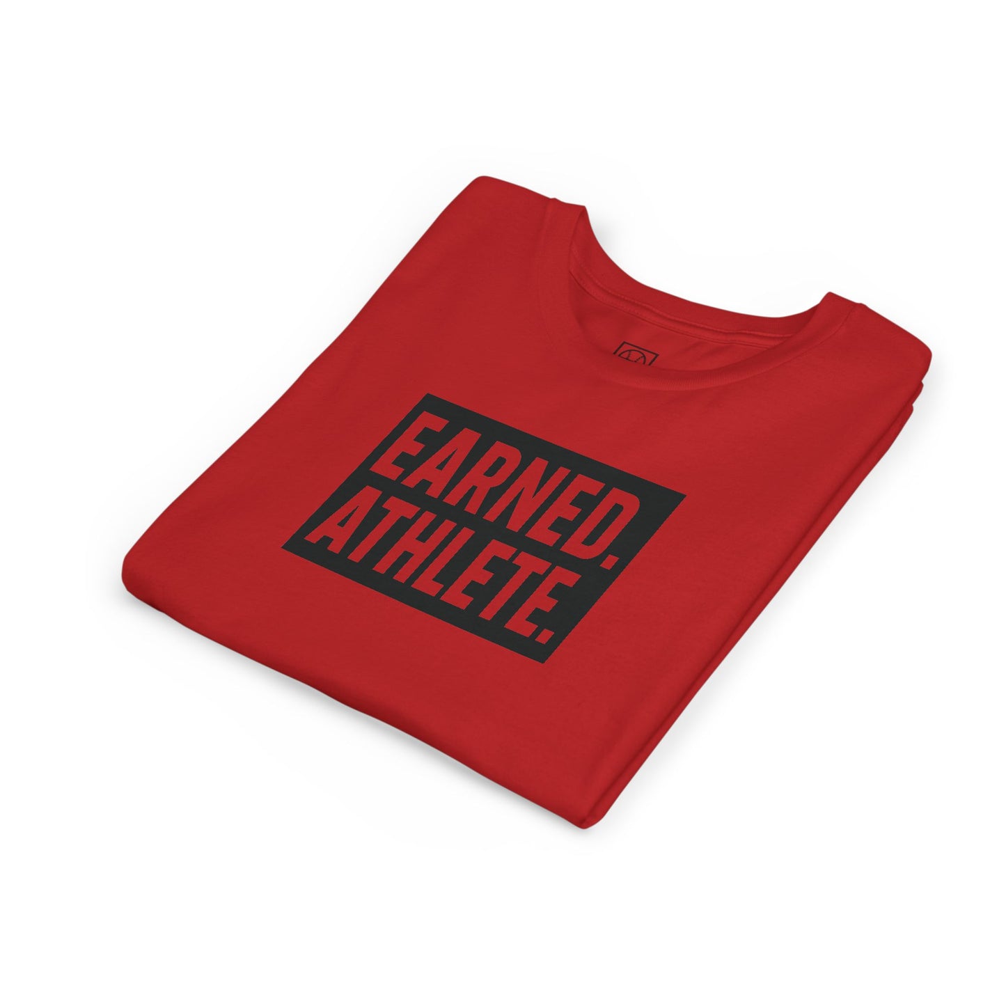 EARNED. ATHLETE. Logo Youth Tee (Black Font)