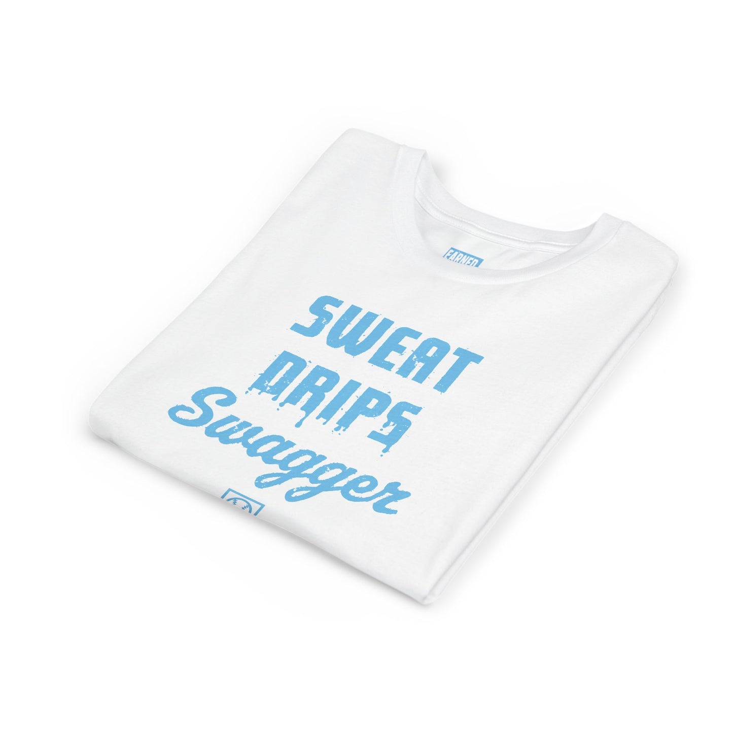 SWEAT DRIPS SWAGGER Youth Tee (Blue Font)