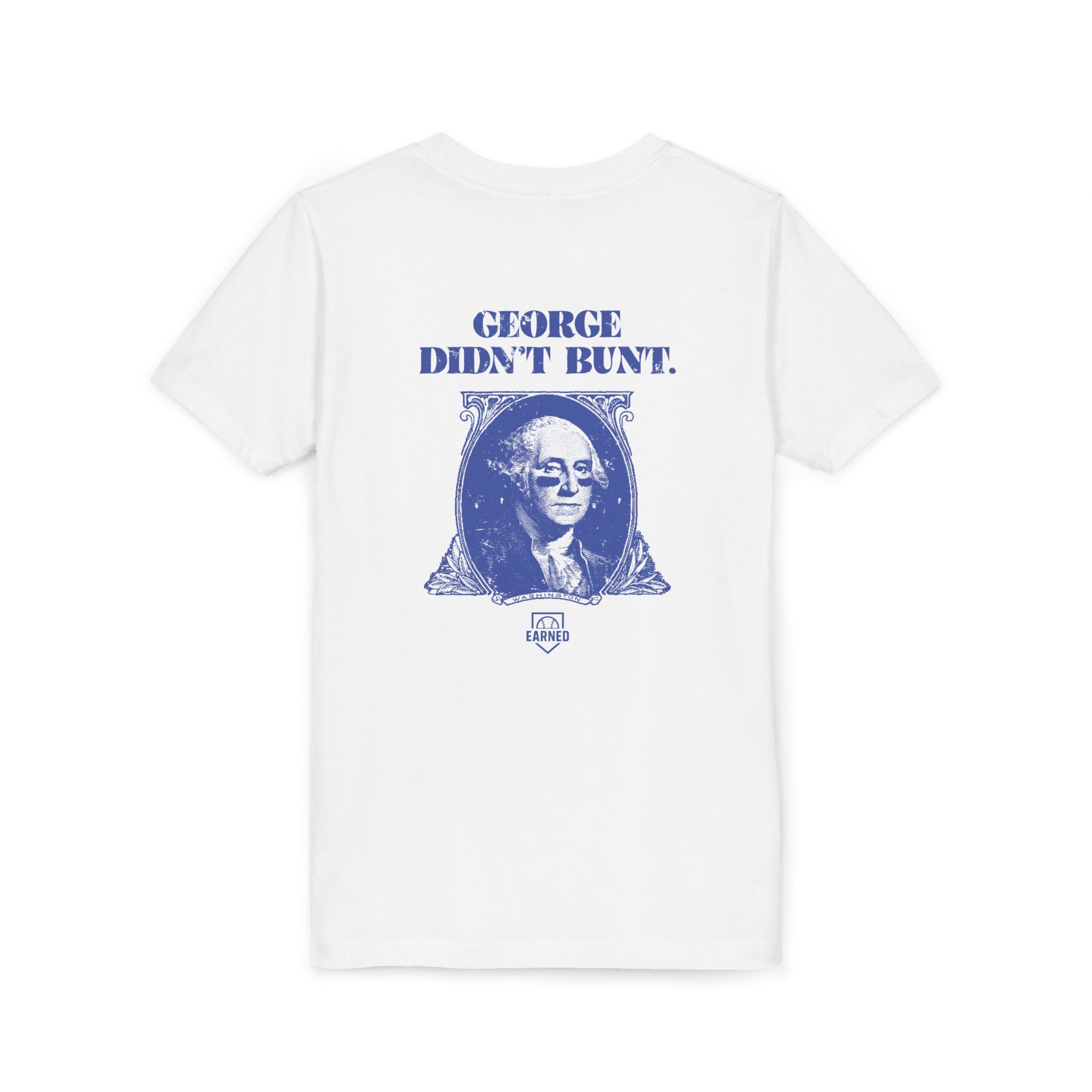 GEORGE DIDN'T BUNT Youth Tee (Blue Font)