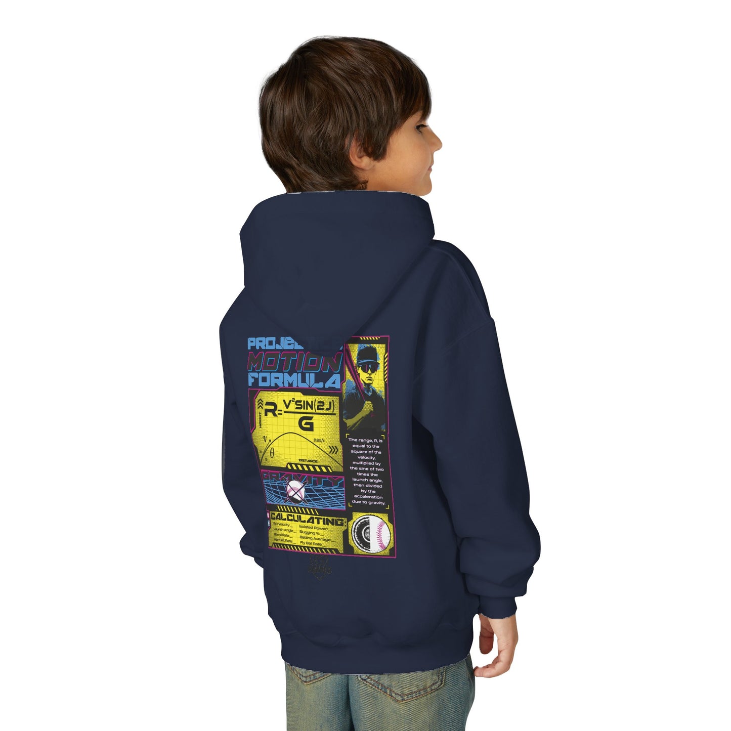 PROJECTILE MOTION FORMULA Youth Tee - BASEBALL IQ Collection