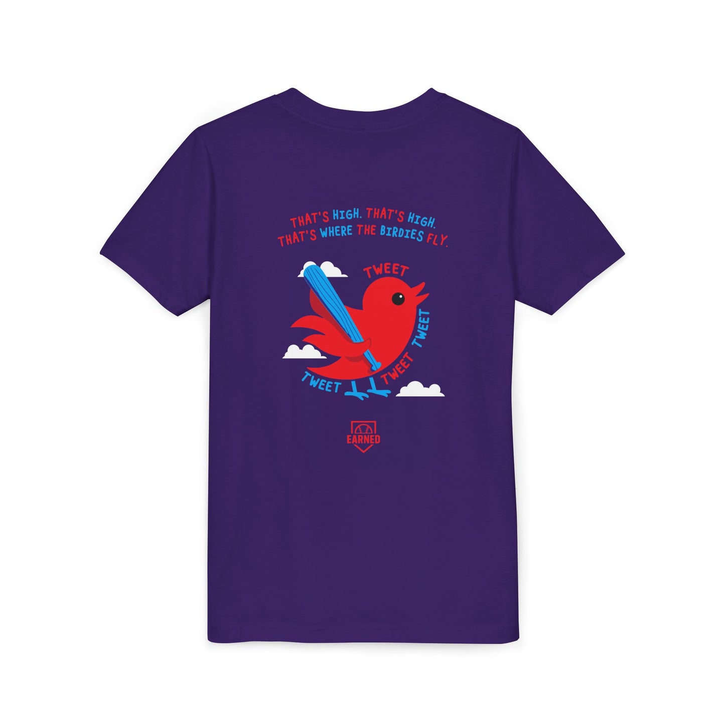 THAT'S HIGH Youth Tee (Red Bird) - Dugout Collection