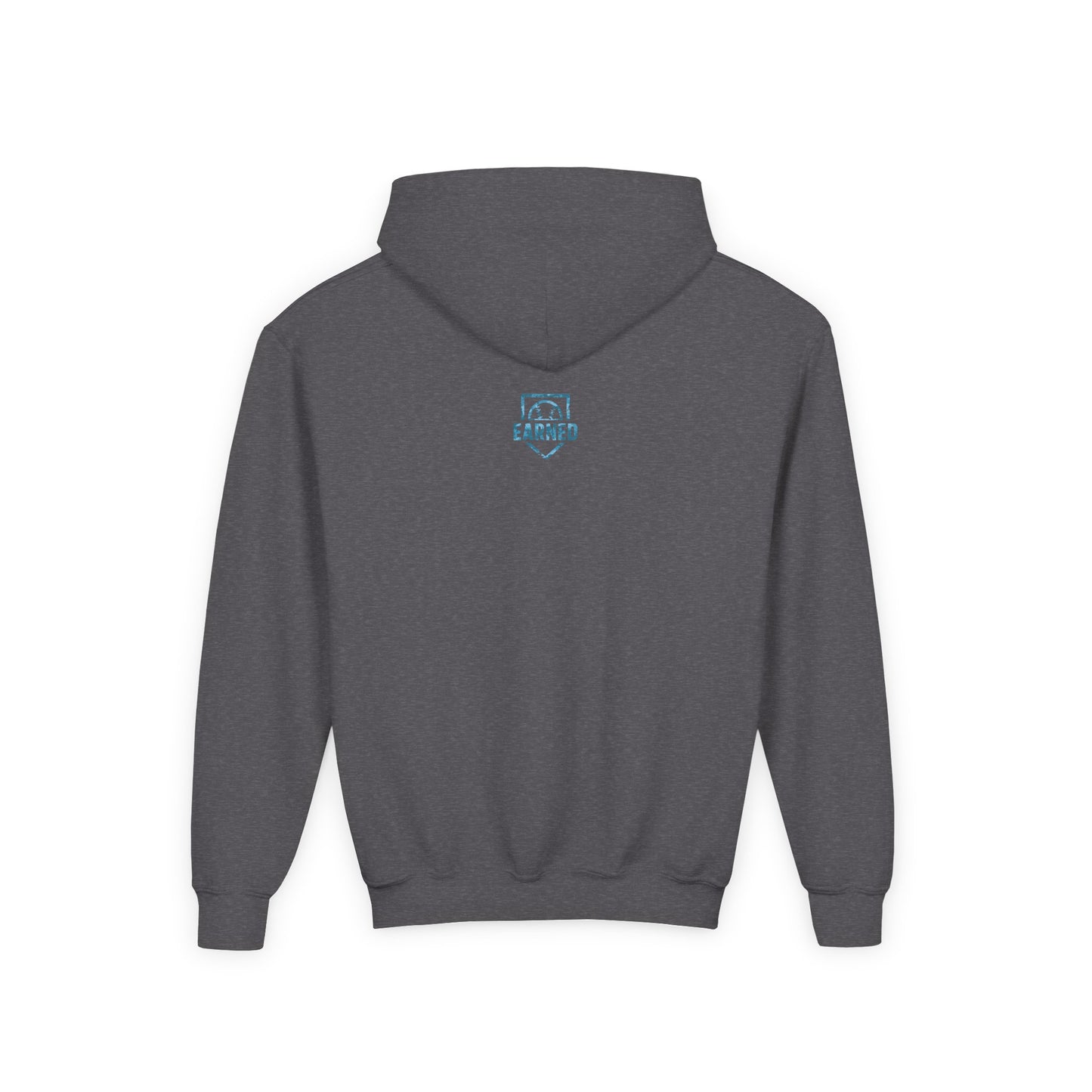 SHOWING UP ADDS UP Youth Hoodie (Blue Camo Logo)