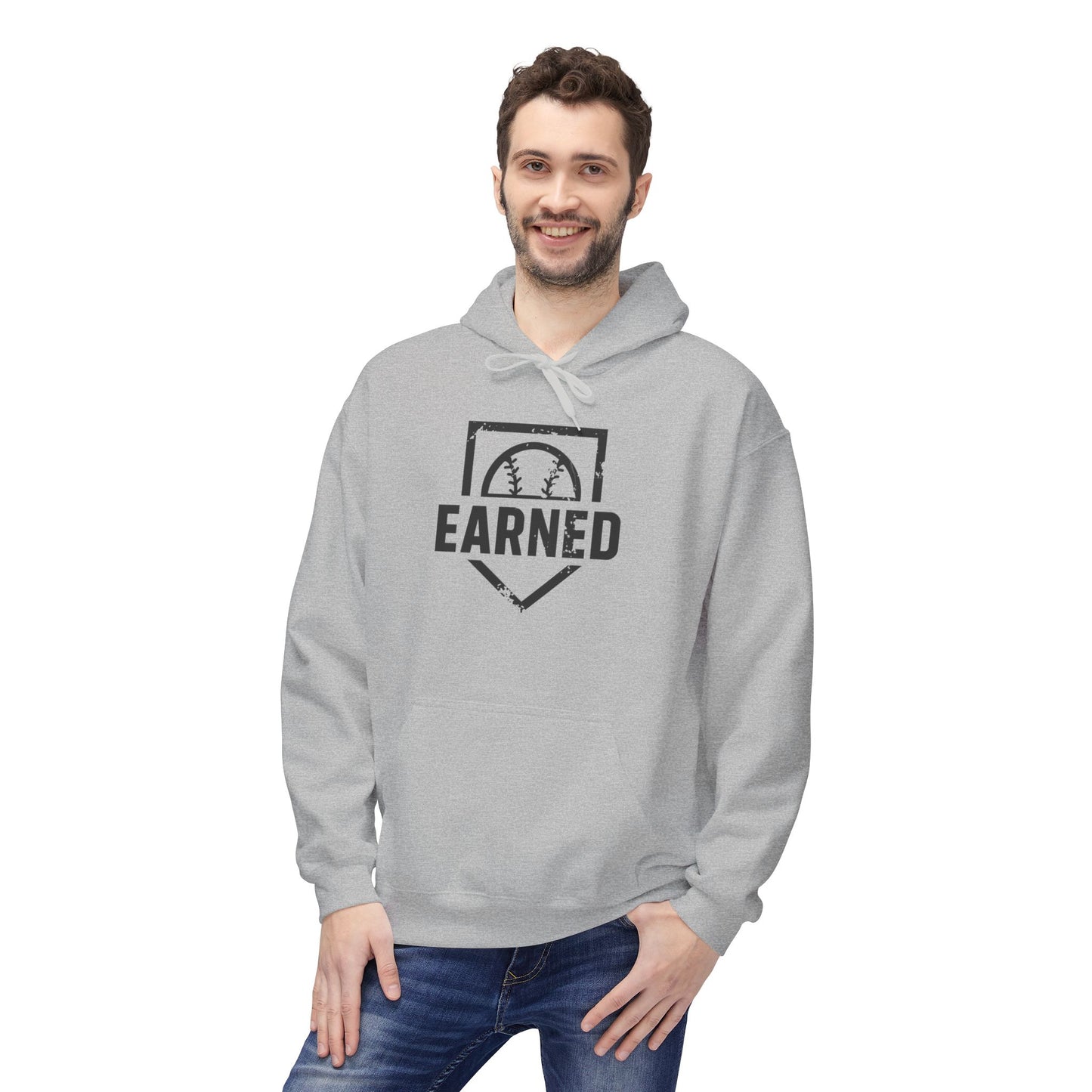 EARNED Logo Hoodie (Black Font)