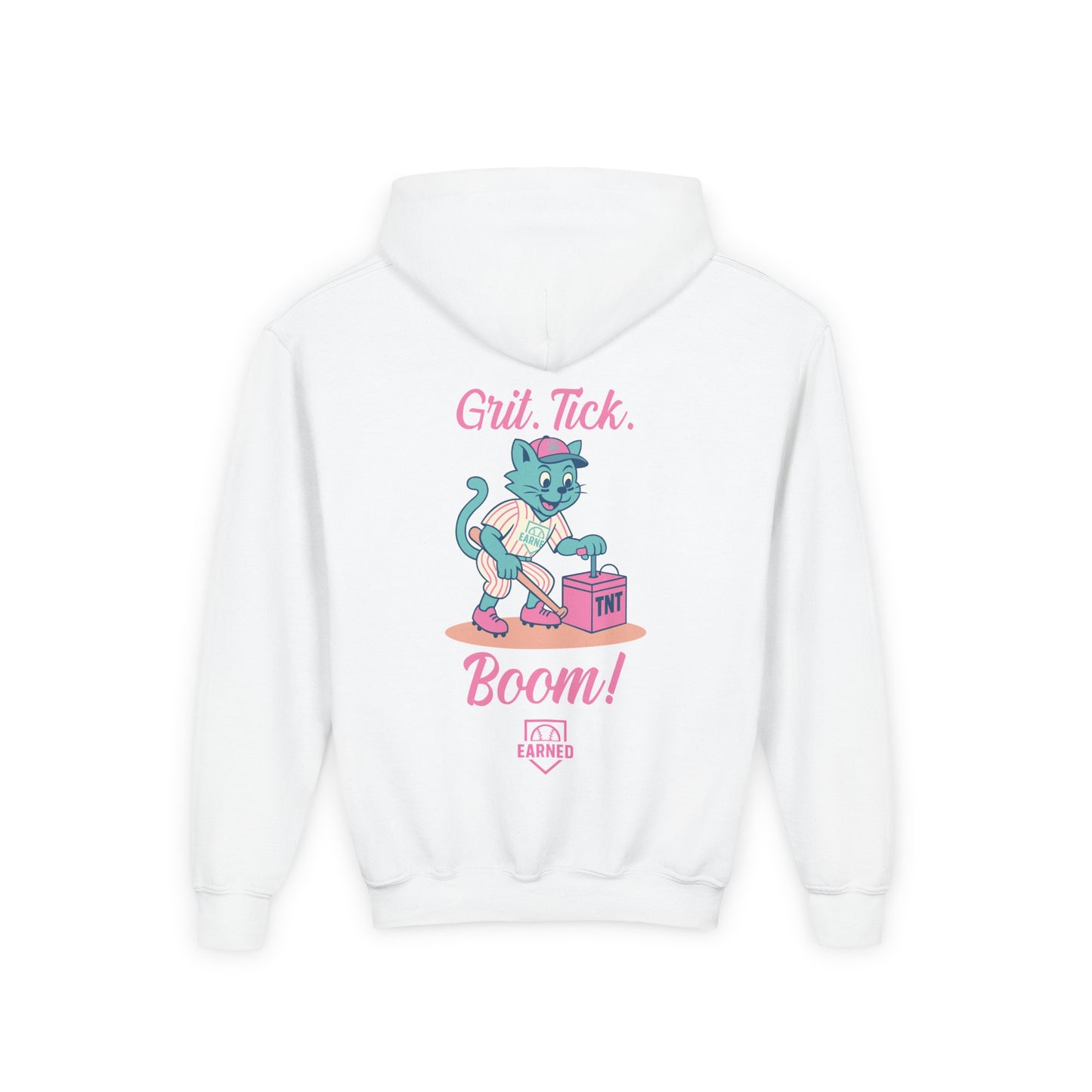 GRIT. TICK. BOOM. Youth Hoodie - TOMFOOLERY Collection