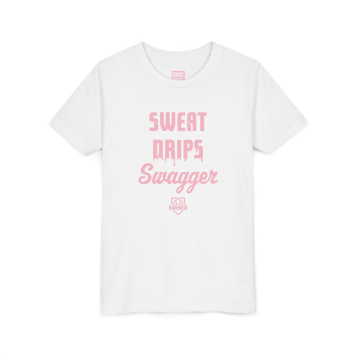 SWEAT DRIPS SWAGGER Youth Tee (Pink Font)
