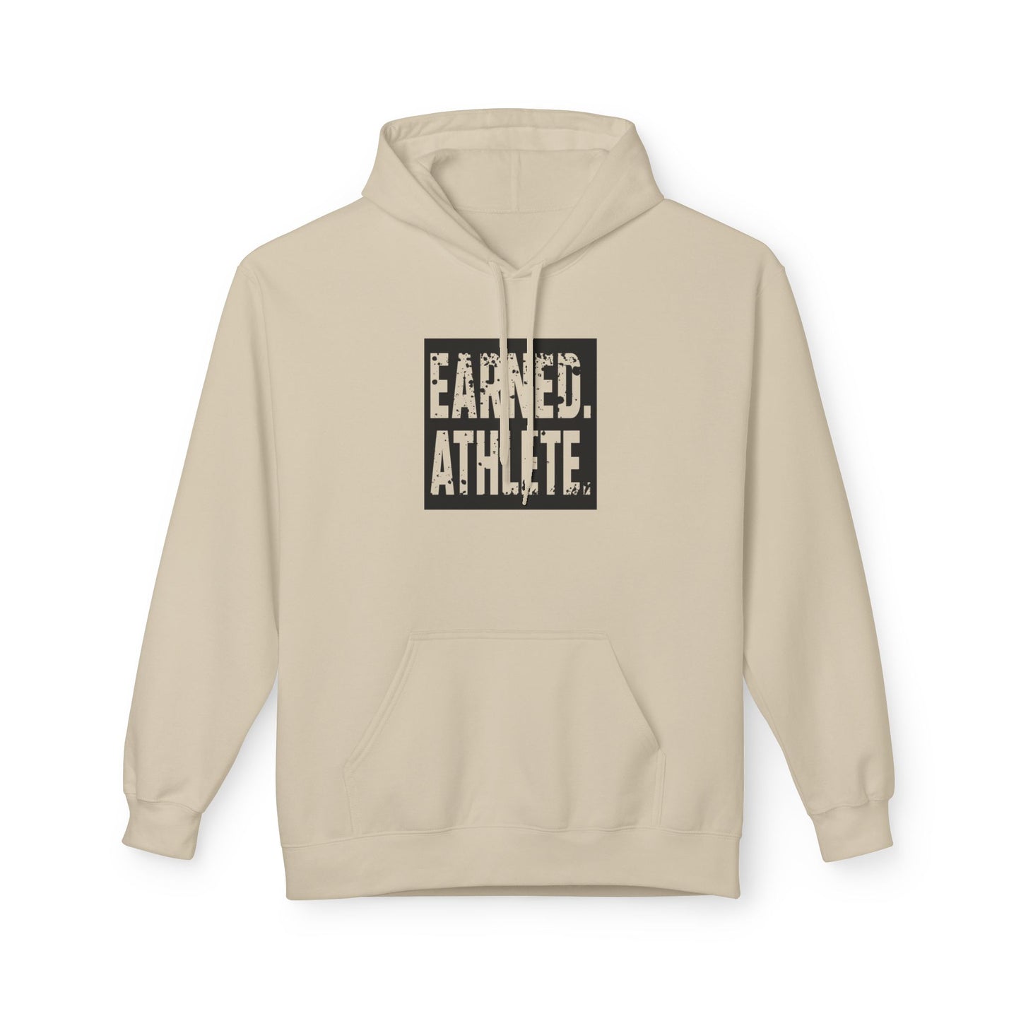 EARNED. ATHLETE. Hoodie (Black Logo)