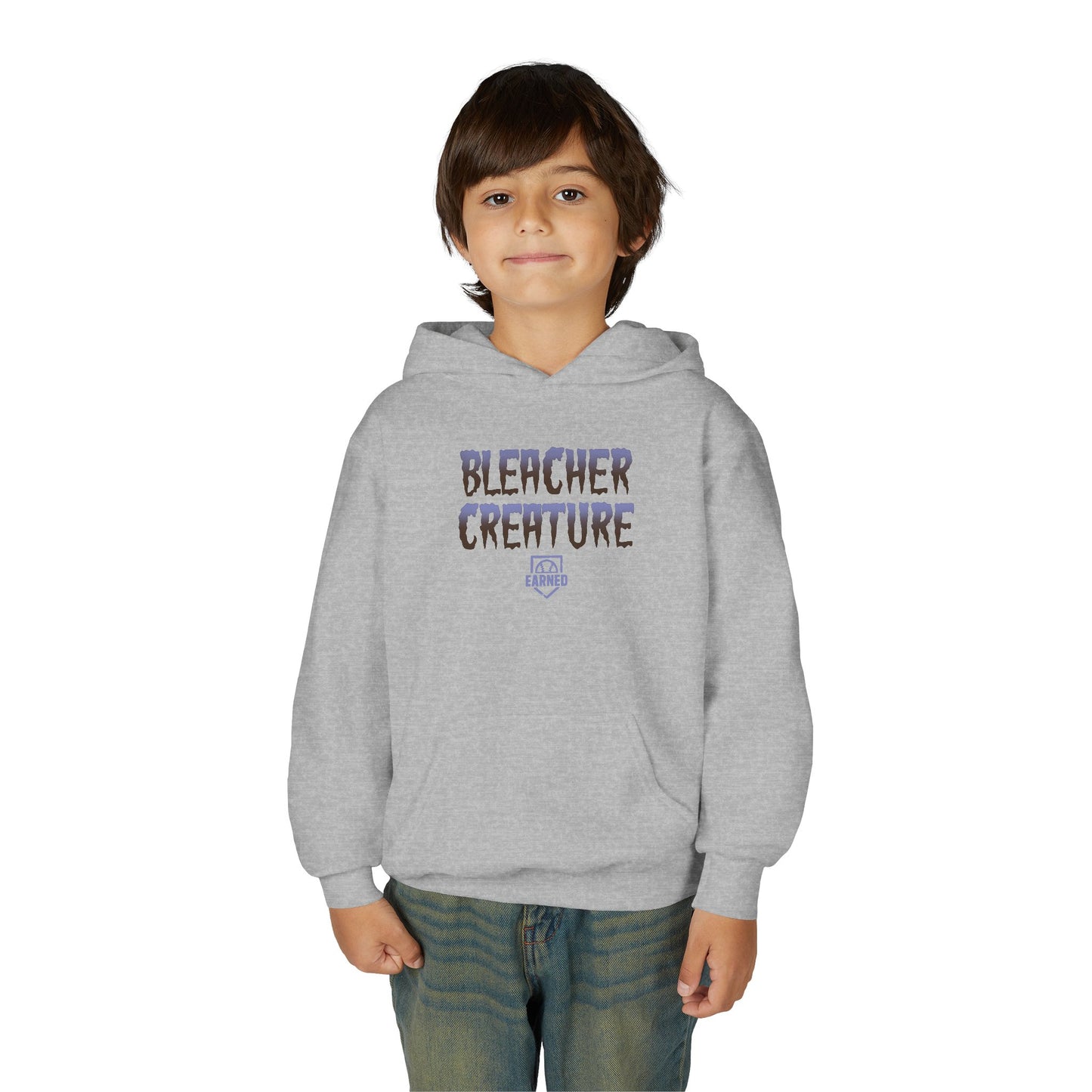 BLEACHER CREATURE Youth Hoodie (Violet Halloween Logo)