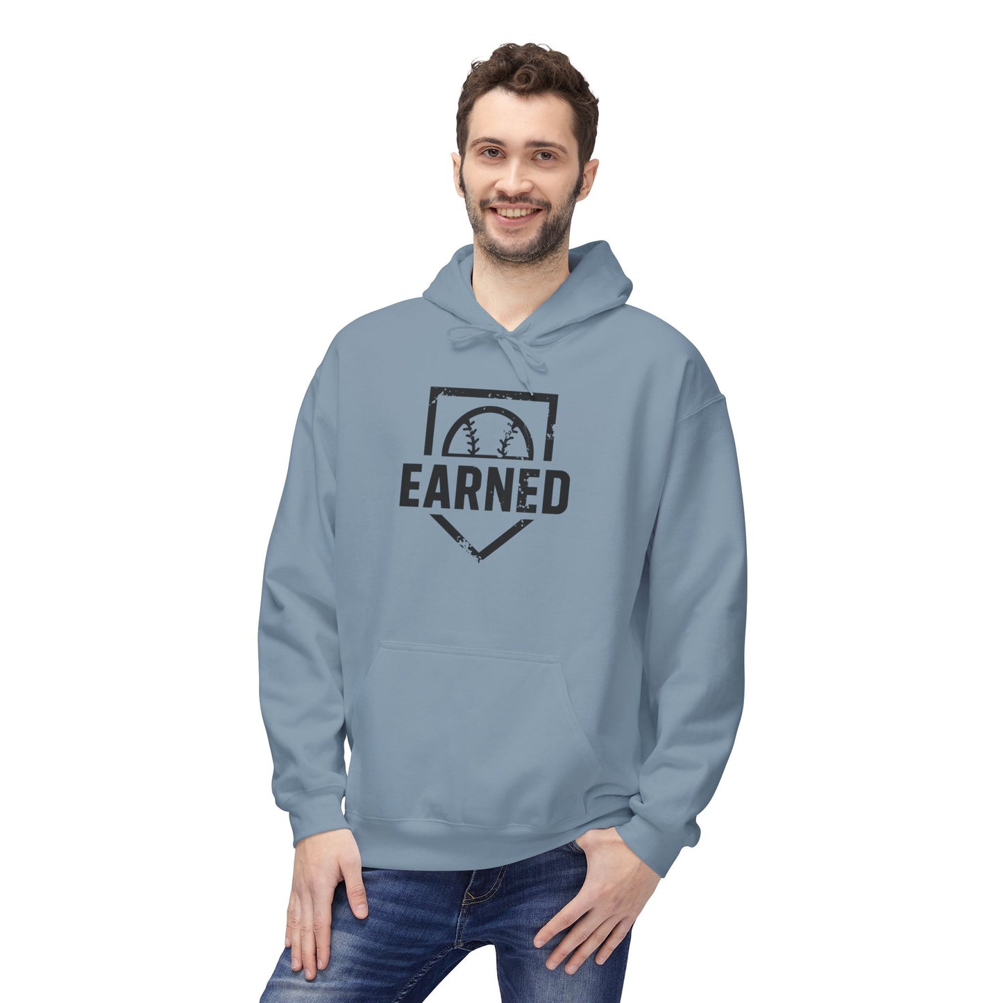 EARNED Logo Hoodie (Black Font)