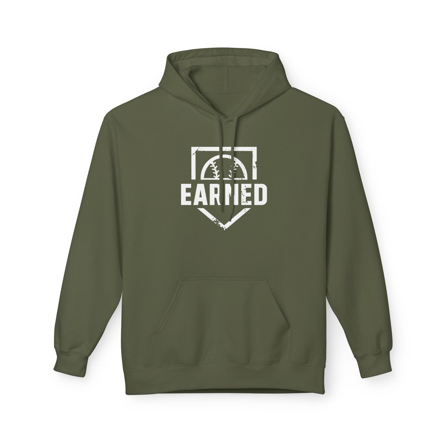 EARNED Logo Hoodie (White Font)