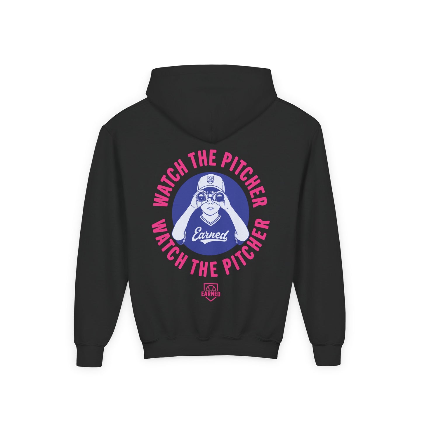 WATCH THE PITCHER Youth Hoodie - DUGOUT CHANT Collection