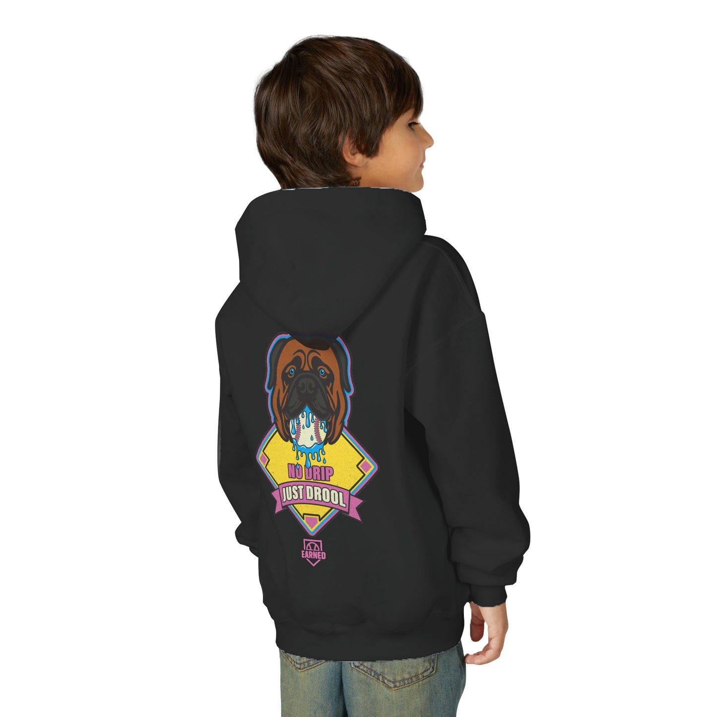 NO DRIP. JUST DROOL. Youth Hoodie - BARK PARK Collection