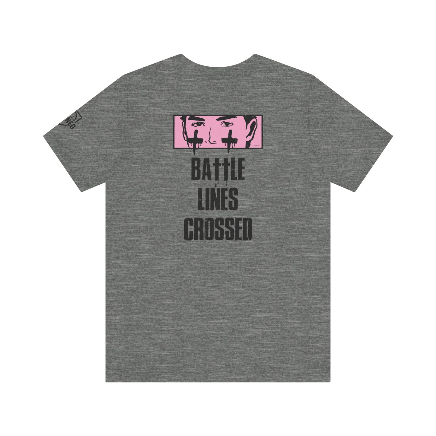 BATTLE LINES CROSSED Tee (Black Font)