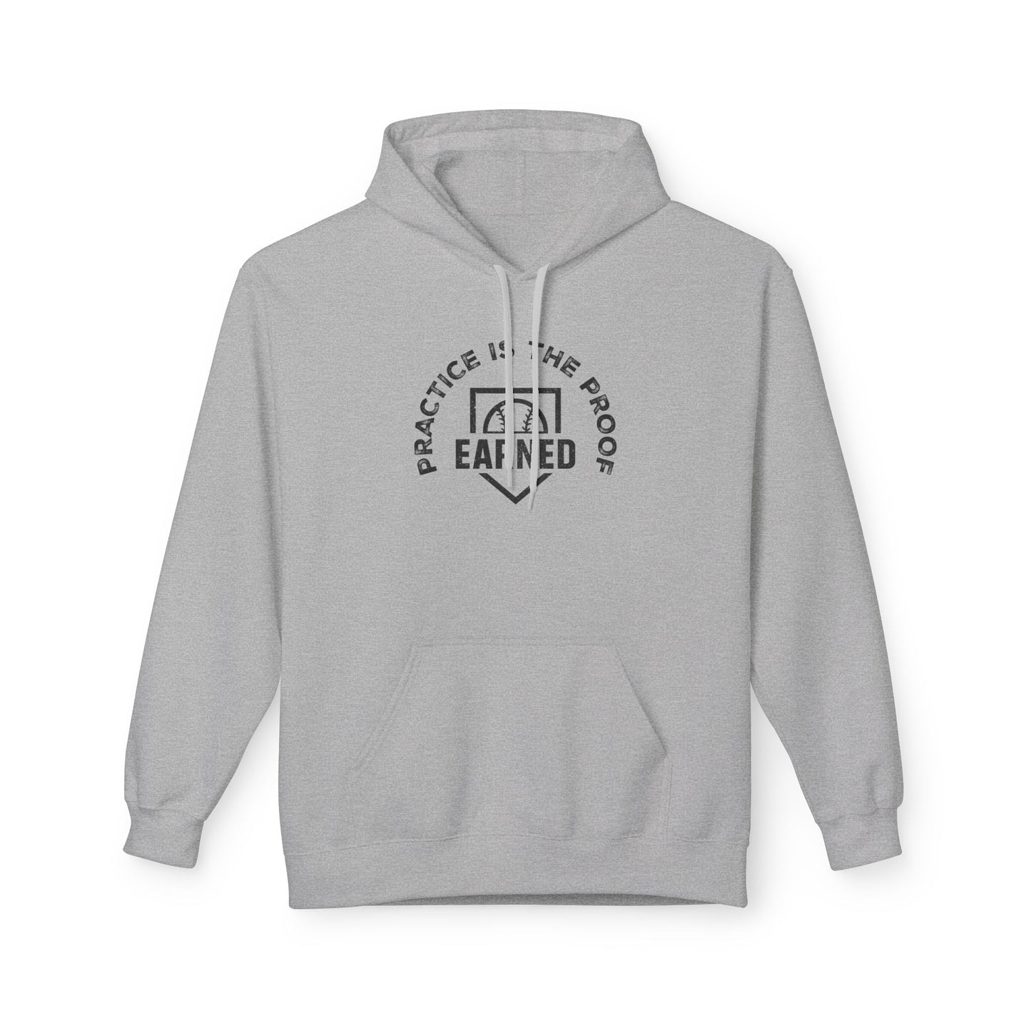 PRACTICE IS THE PROOF Hoodie (Black Font)