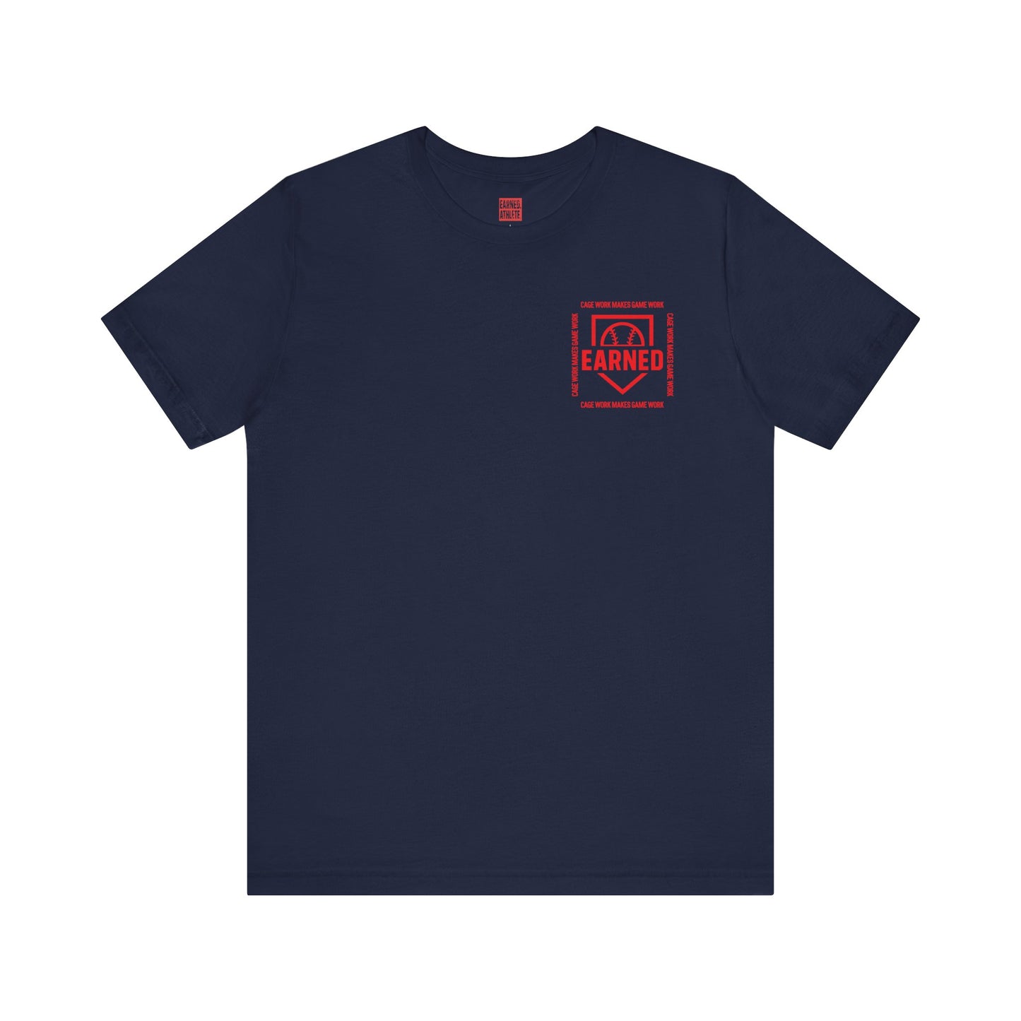 CAGE WORK MAKES GAME WORK Tee (Red Font)