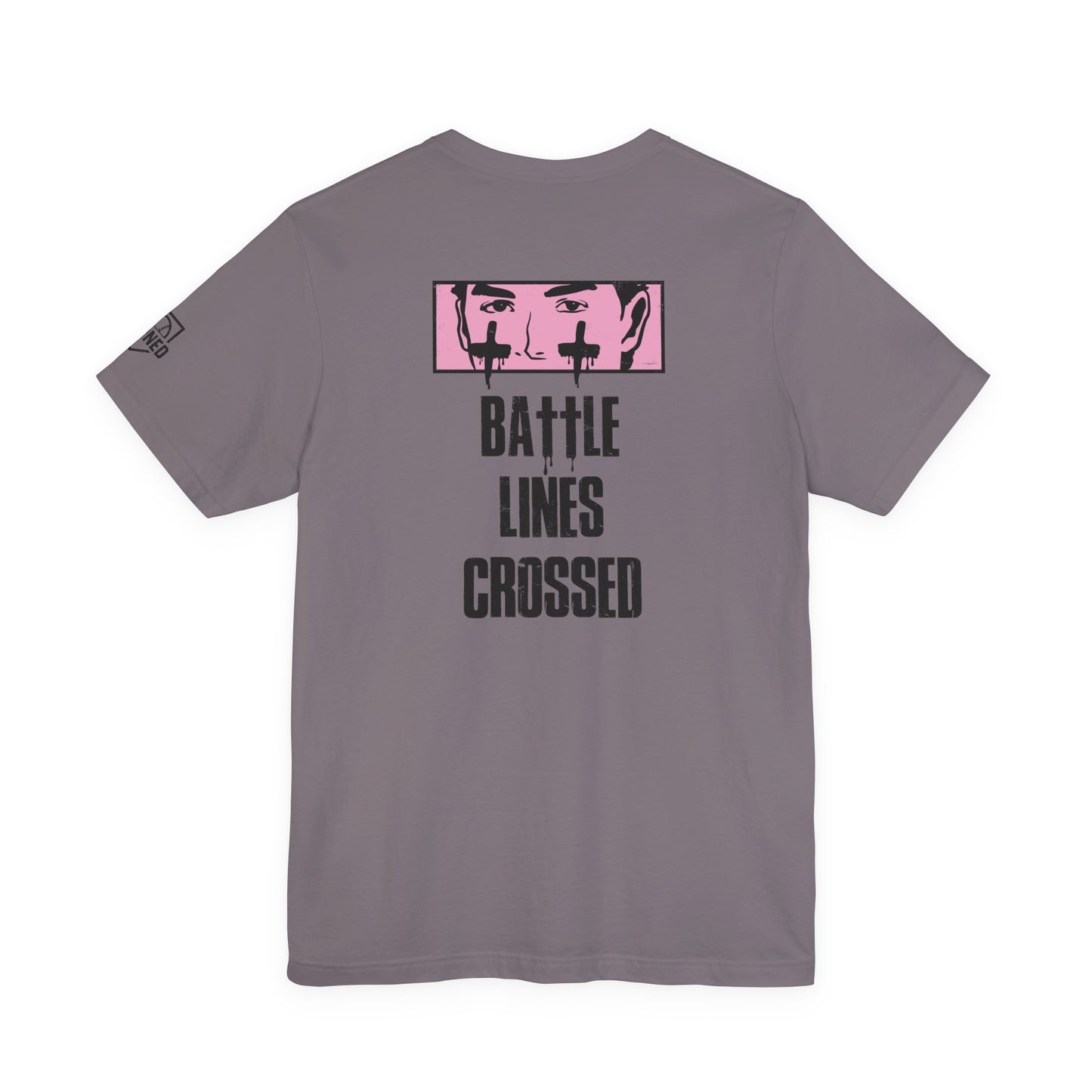 BATTLE LINES CROSSED Tee (Black Font)