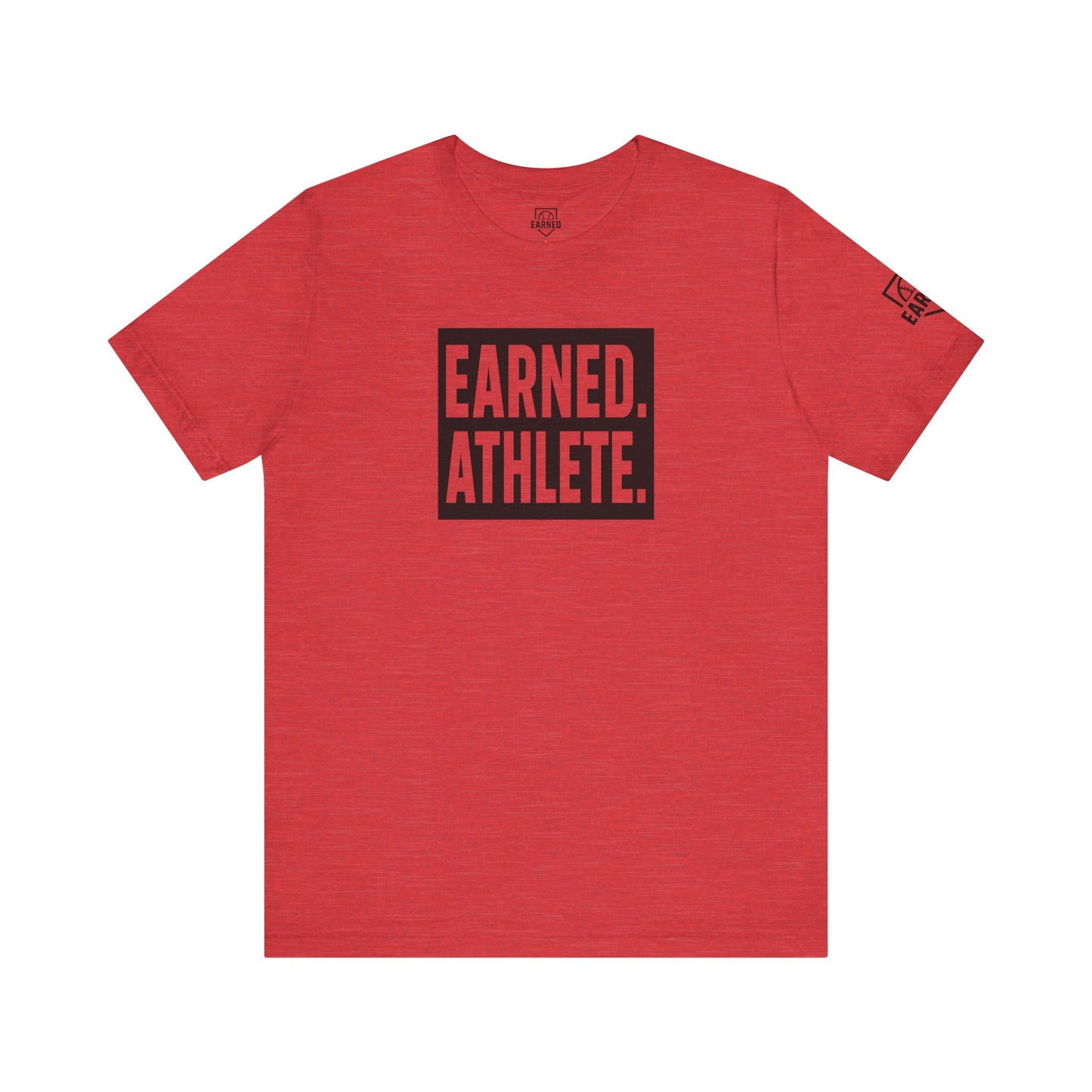 EARNED. ATHLETE. Logo Tee (Black Font)