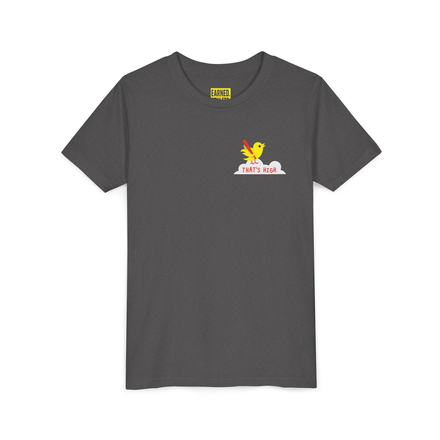 THAT'S HIGH Youth Tee (Yellow Bird) - DUGOUT CHANT Collection