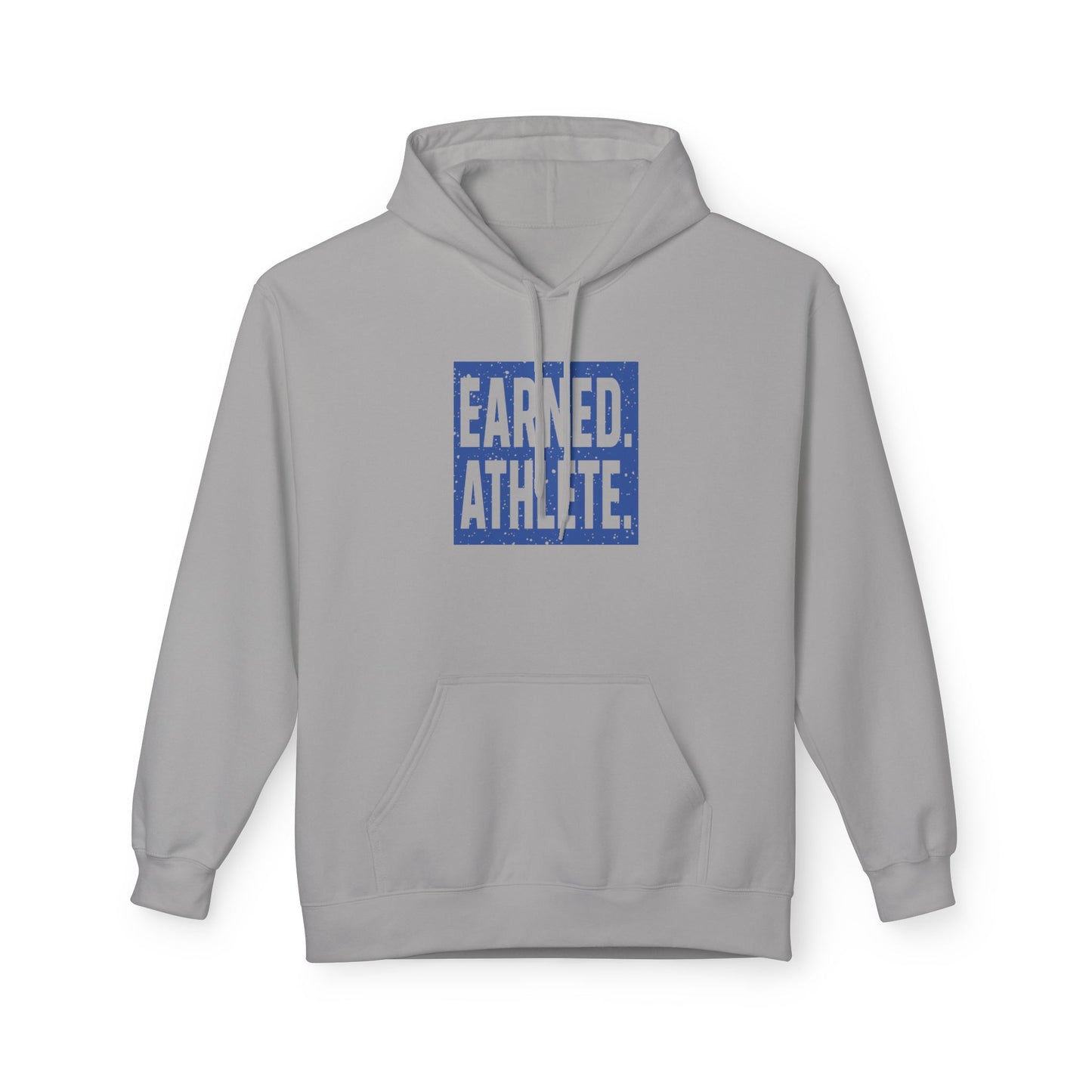 EARNED. ATHLETE. Hoodie (Blue Logo)