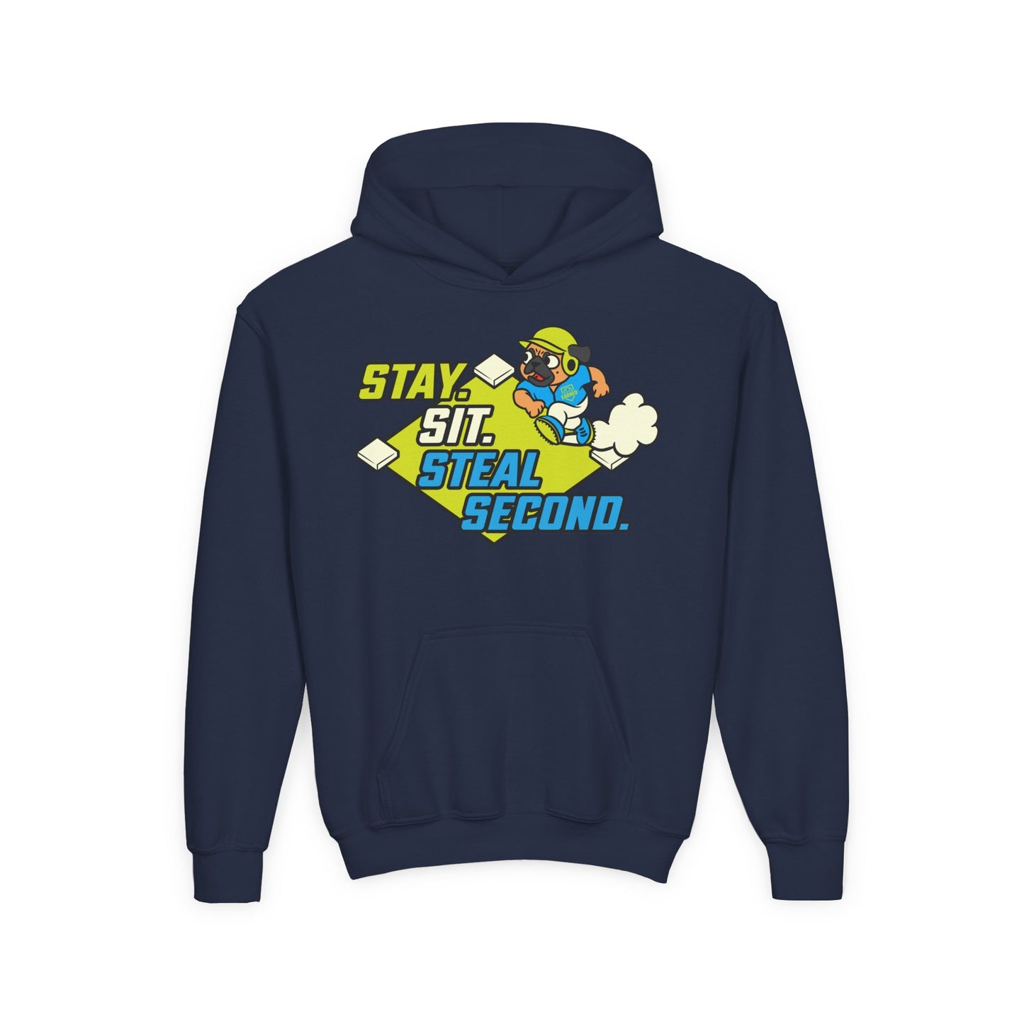 SIT. STAY. STEAL SECOND. Youth Hoodie - BARK PARK Collection