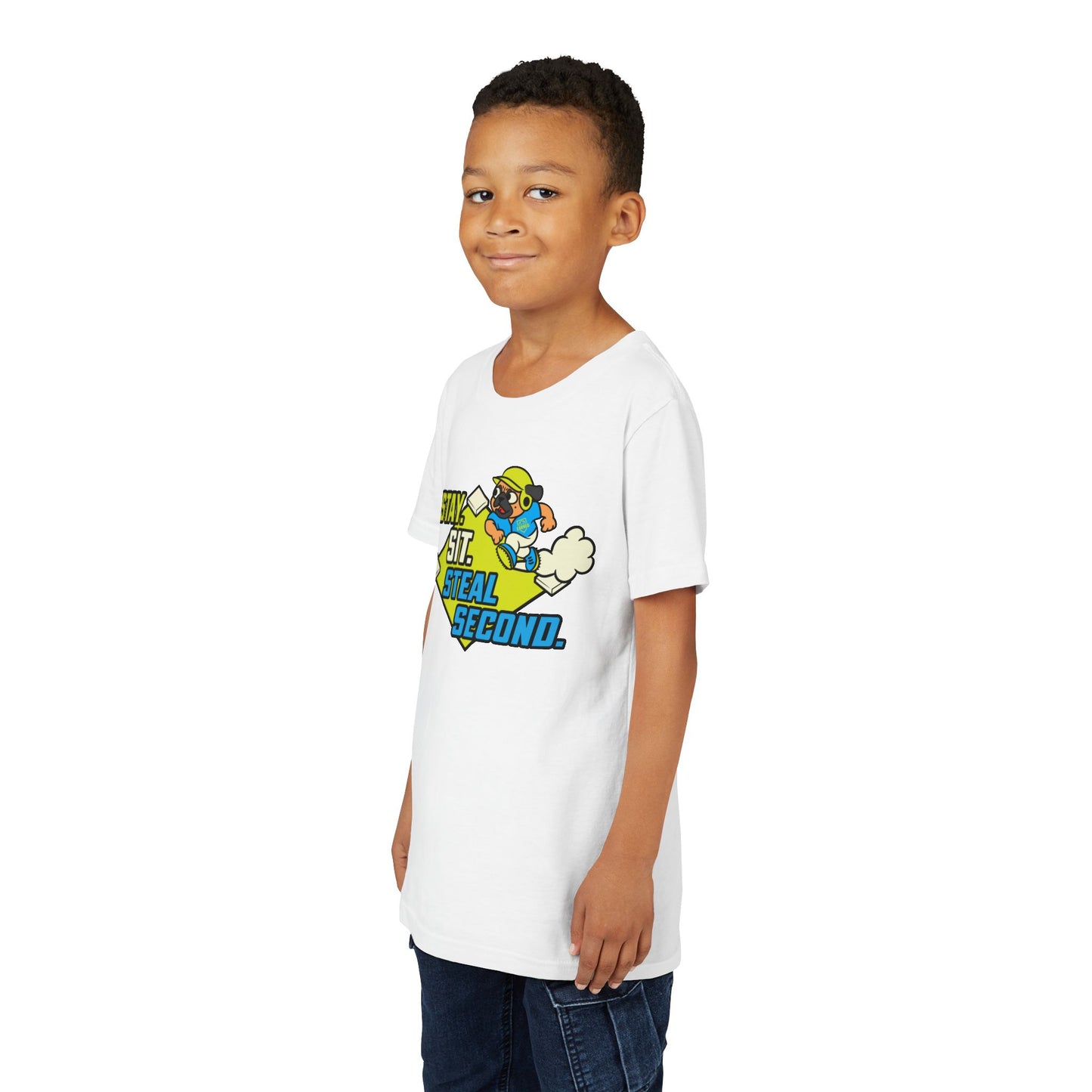 SIT. STAY. STEAL SECOND. Youth Tee - BARK PARK Collection
