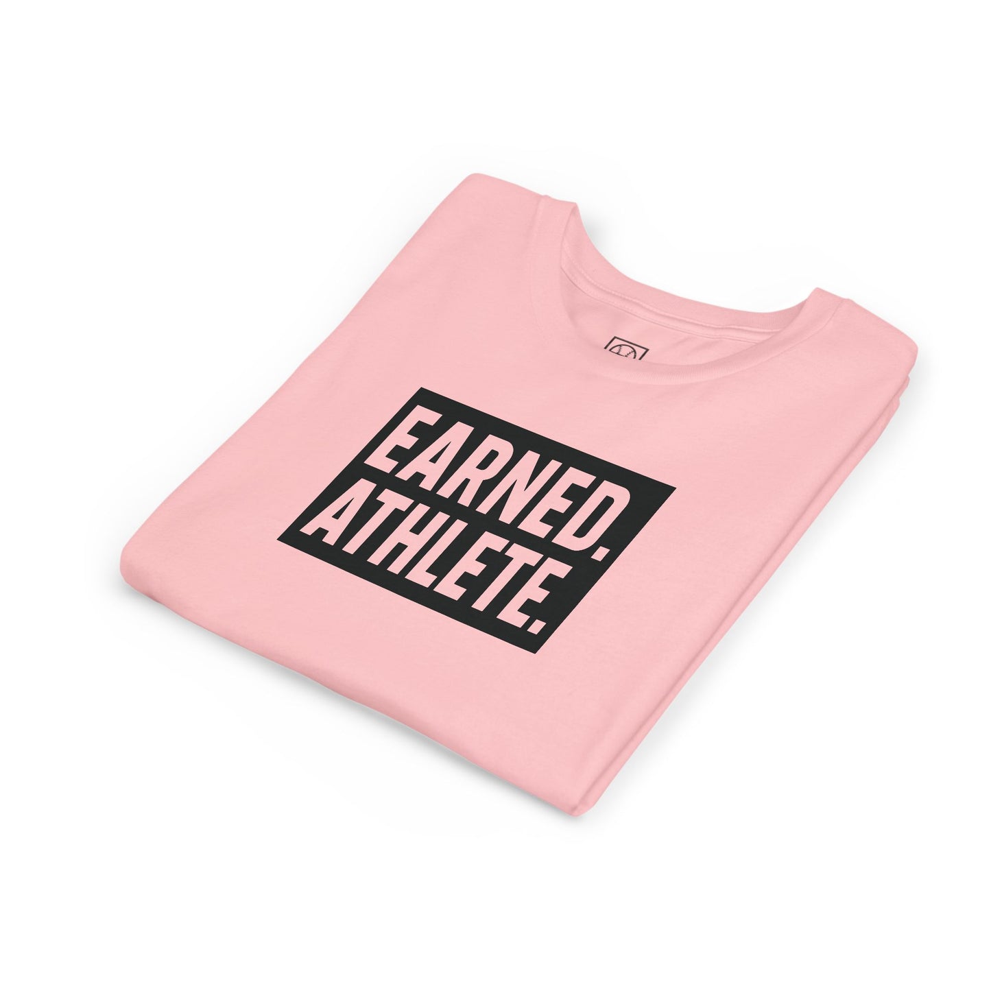 EARNED. ATHLETE. Logo Youth Tee (Black Font)