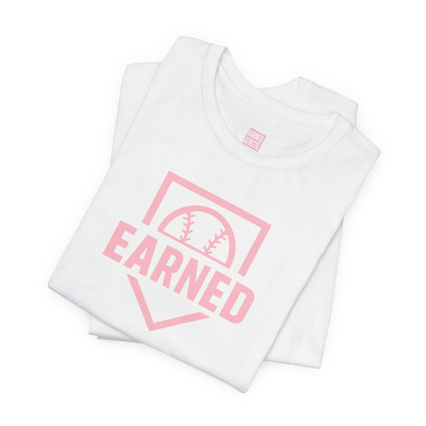 EARNED Logo Tee ( Soft Pink)