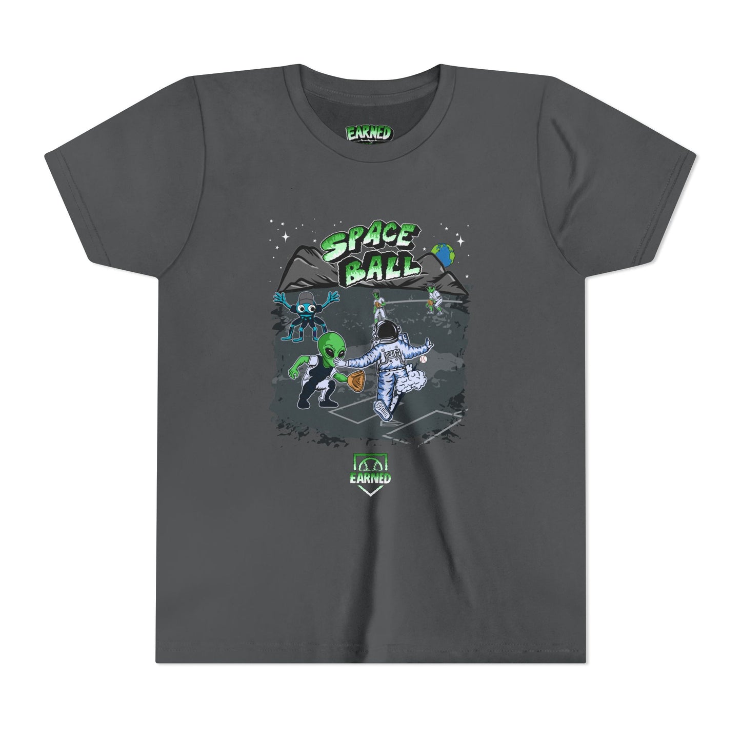 SPACE BALL: PLAY AT THE PLATE Youth Tee (Color)