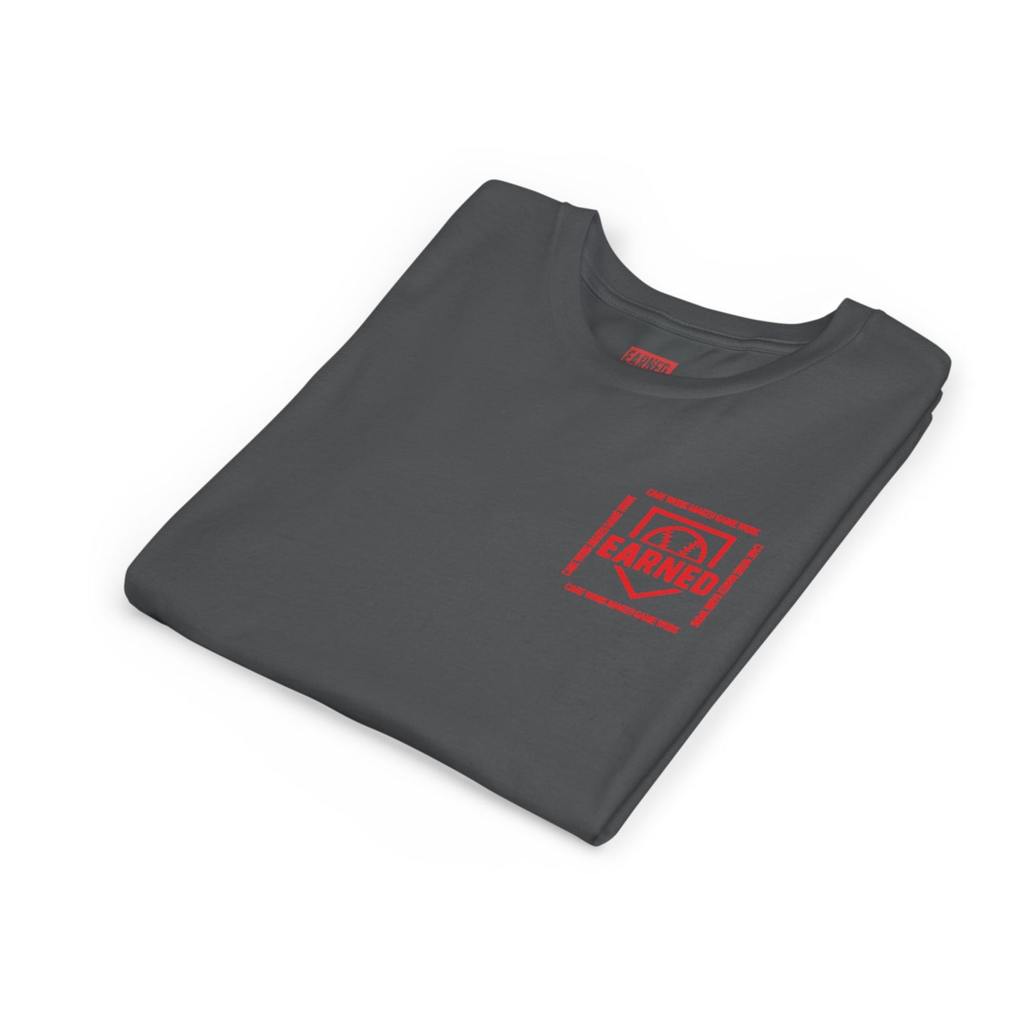 CAGE WORK MAKES GAME WORK Youth Tee (Red Font)