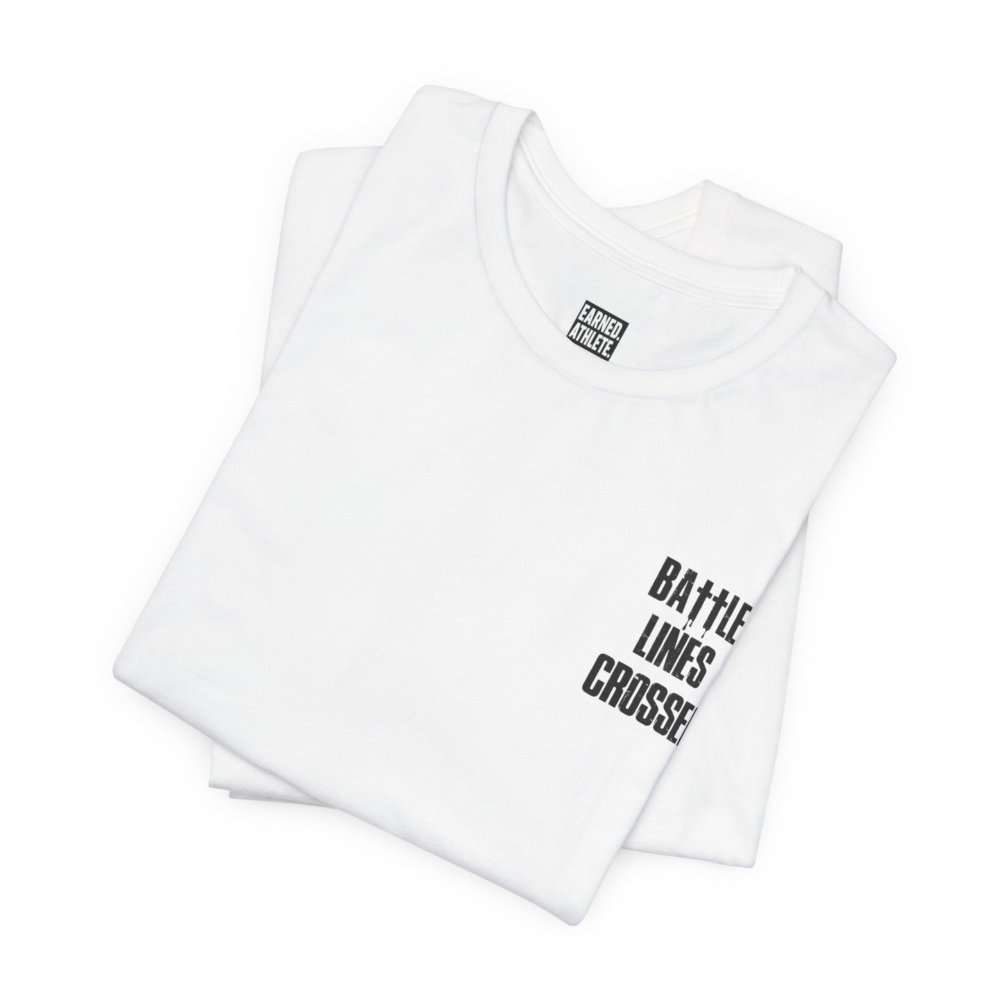 BATTLE LINES CROSSED Tee (Black Font)