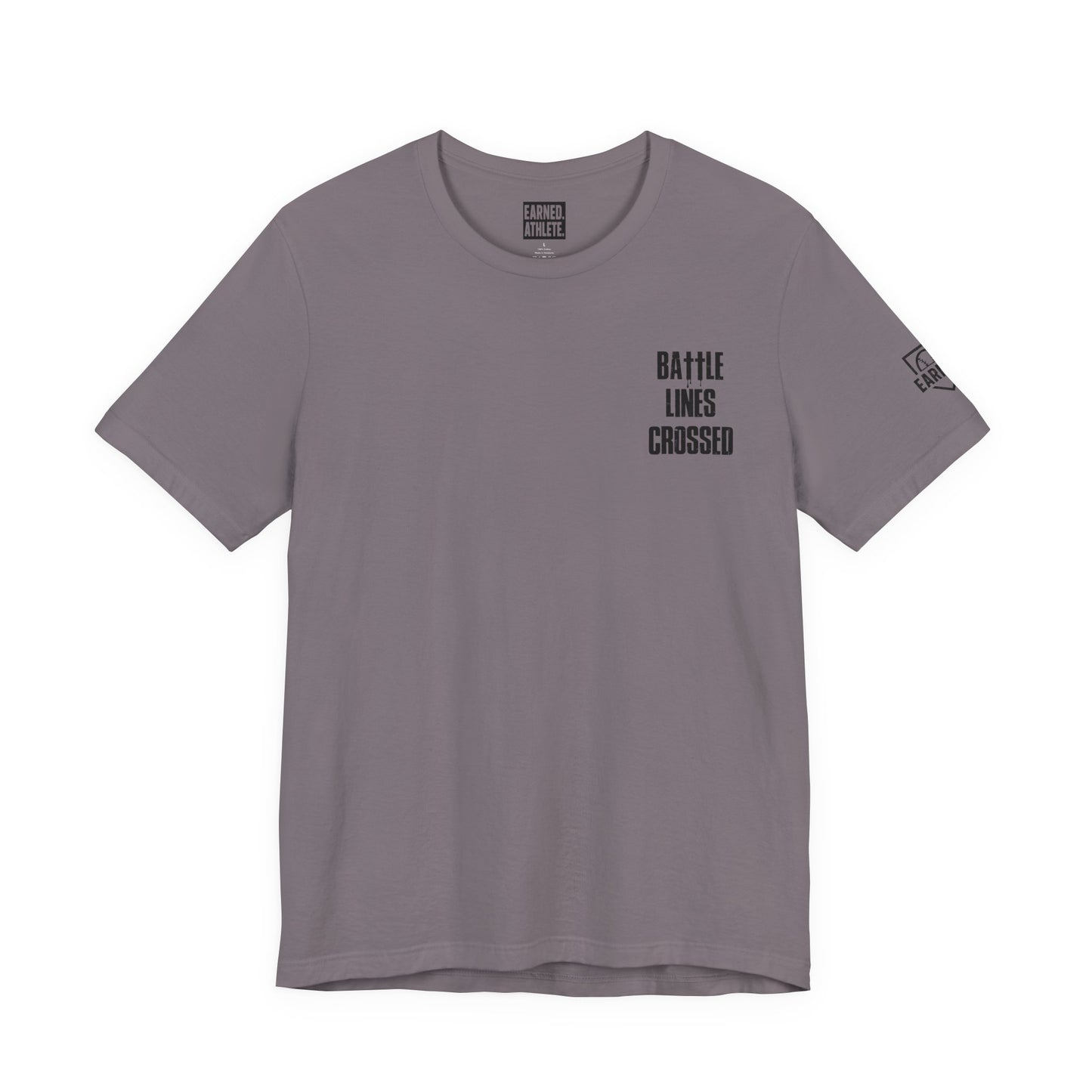 BATTLE LINES CROSSED Tee (Black Font)