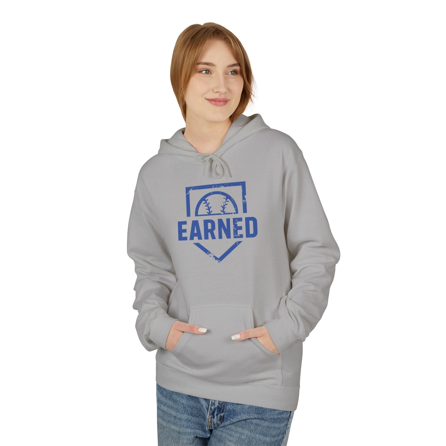 EARNED Logo Hoodie (Blue Font)