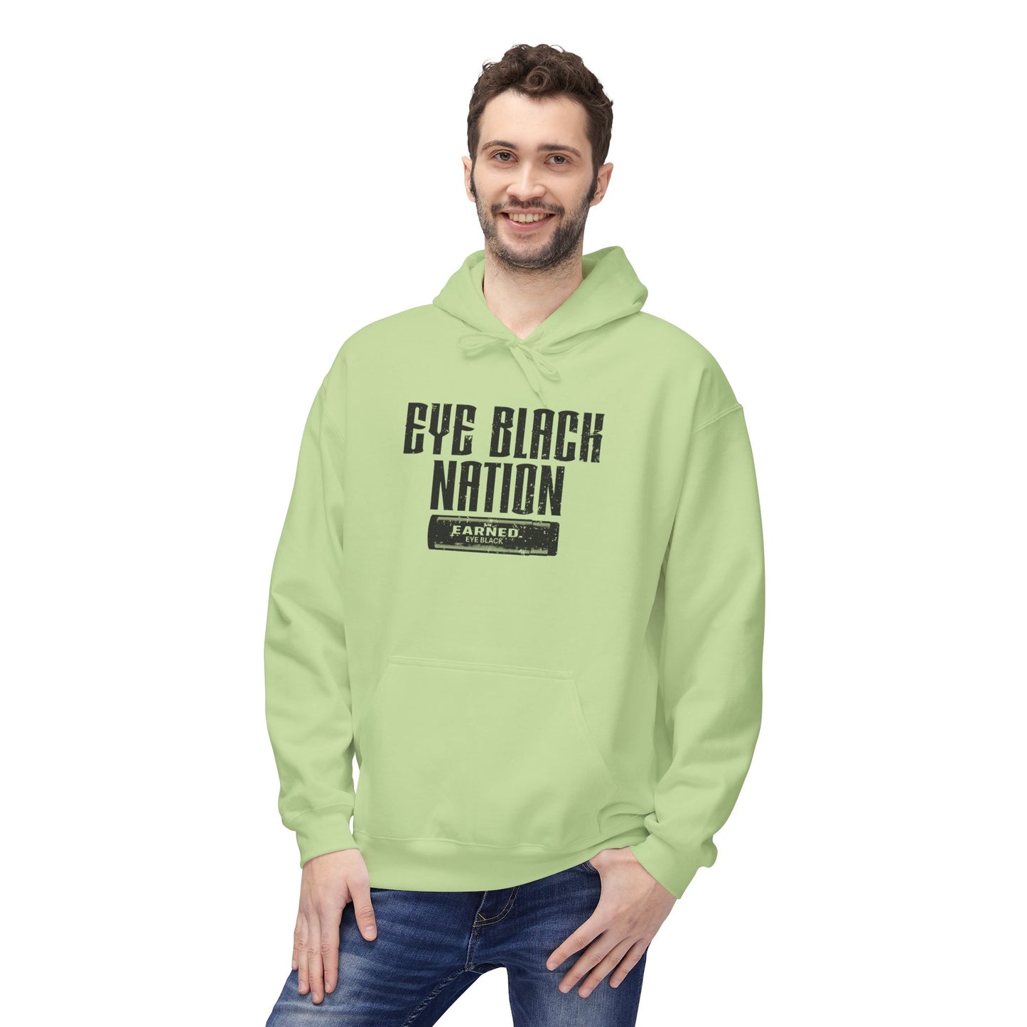 EYE BLACK NATION / WARRIOR Hoodie (Black Font)